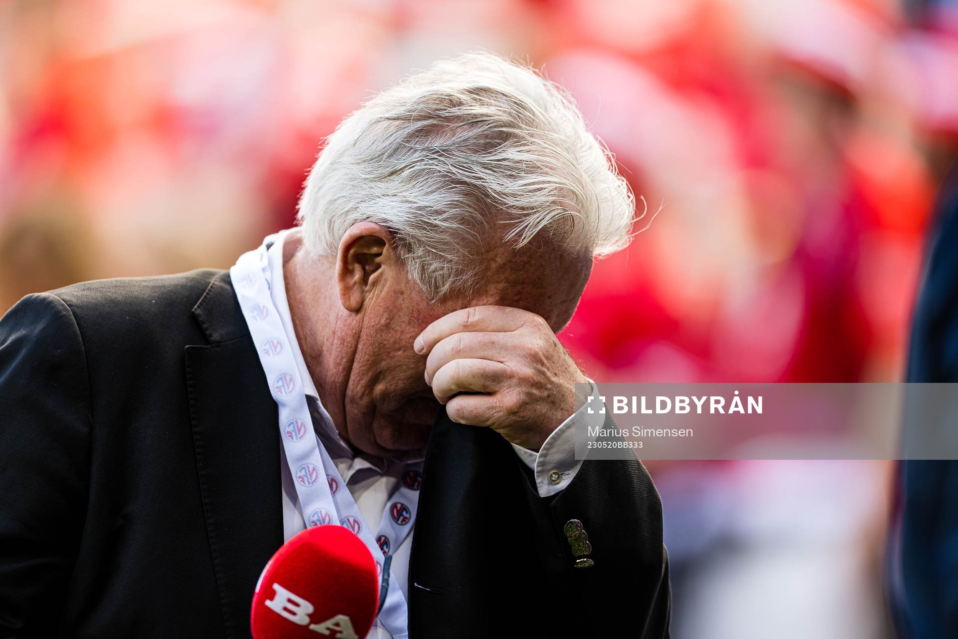 Davy Wathne ahead of the cup final between Brann and Lillestrøm on May 20, 2023 in Oslo.