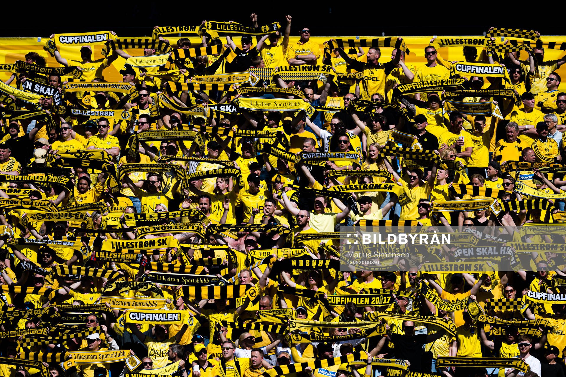 Spectators in the stands