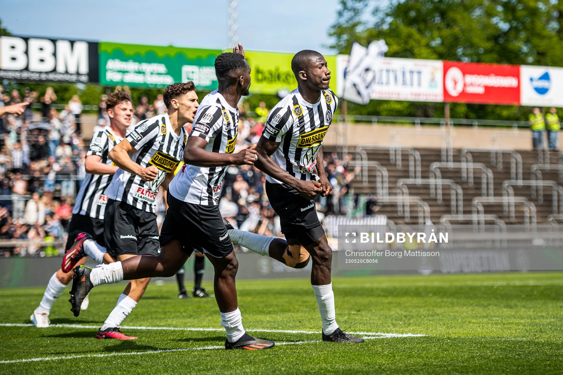 Landskronas Ousmane Diawara jublar