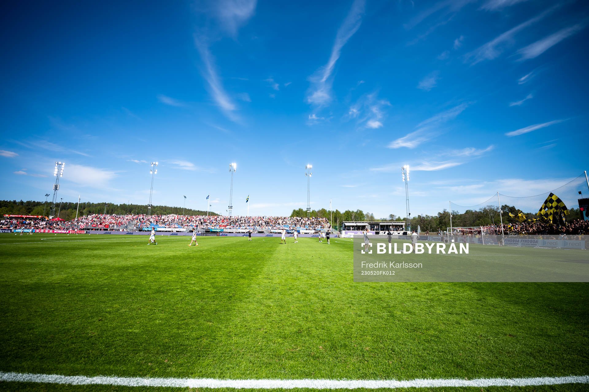 AIKs spelare värmer upp