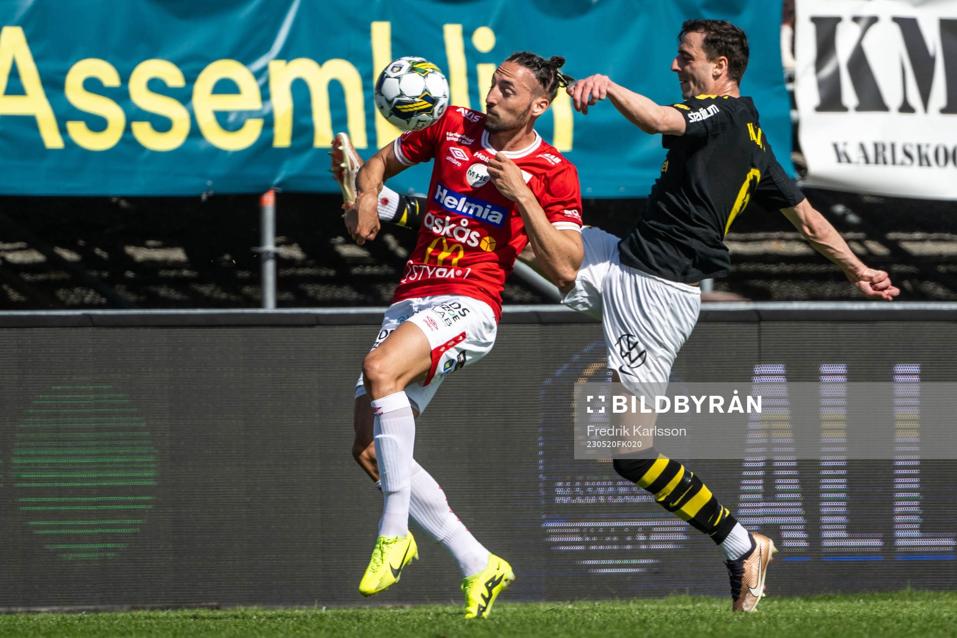 Degerfors Dijan Vukojevic och AIKs Jetmir Haliti