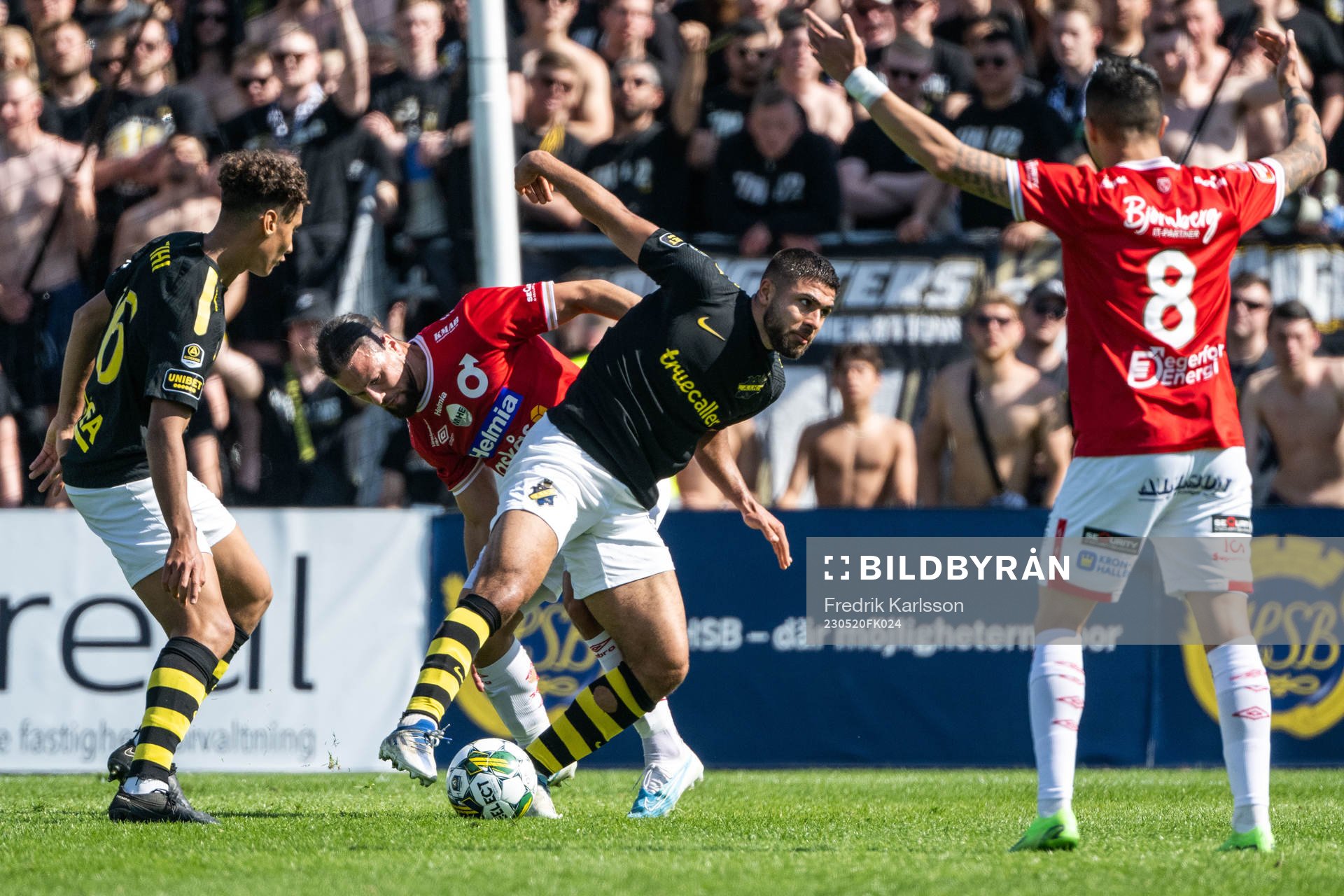 Degerfors Abdelkarim Mammar Chaouche och AIKs Omar Faraj