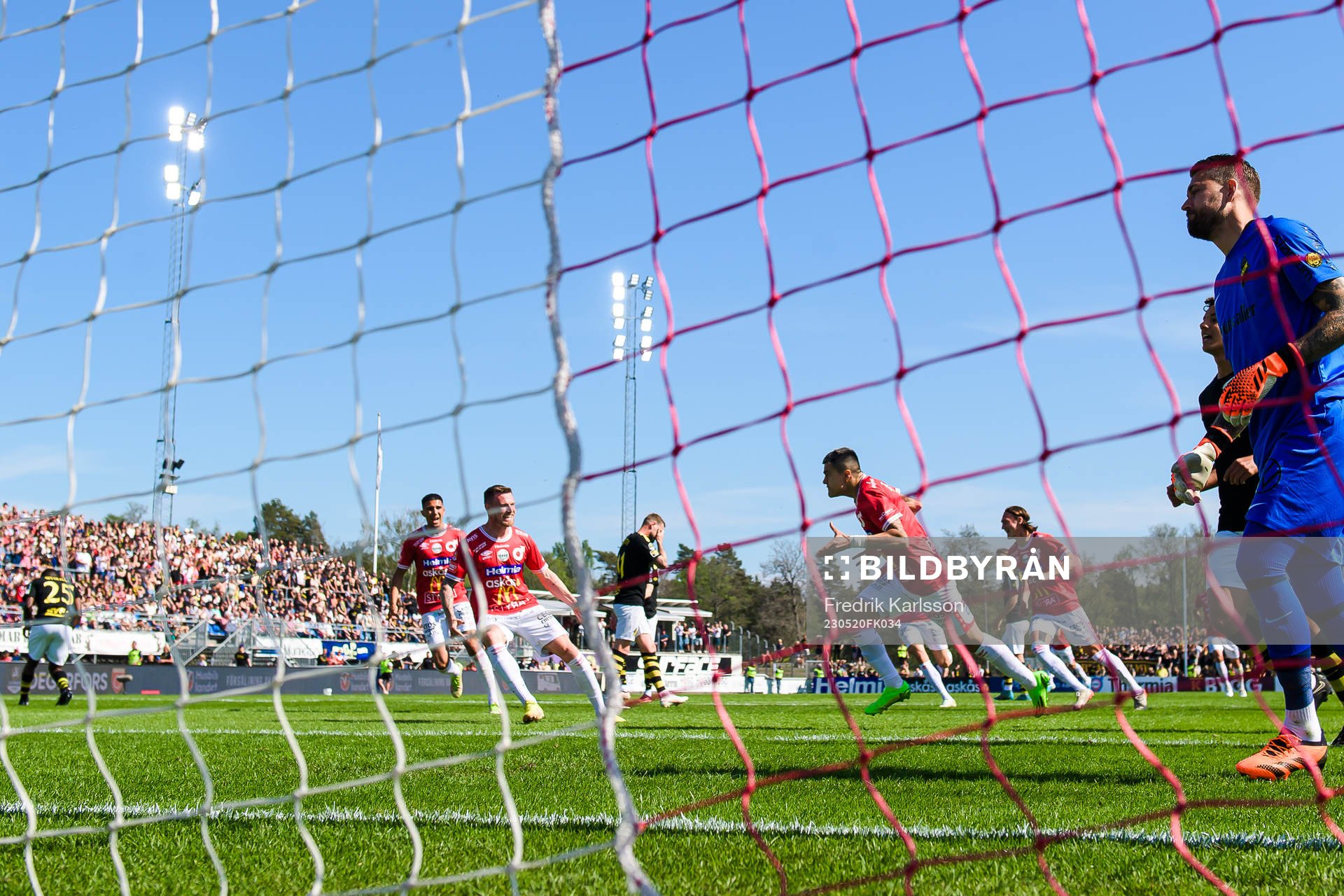 Degerfors Diego De Jesus Campos Ballestero skjuter 1-0 och