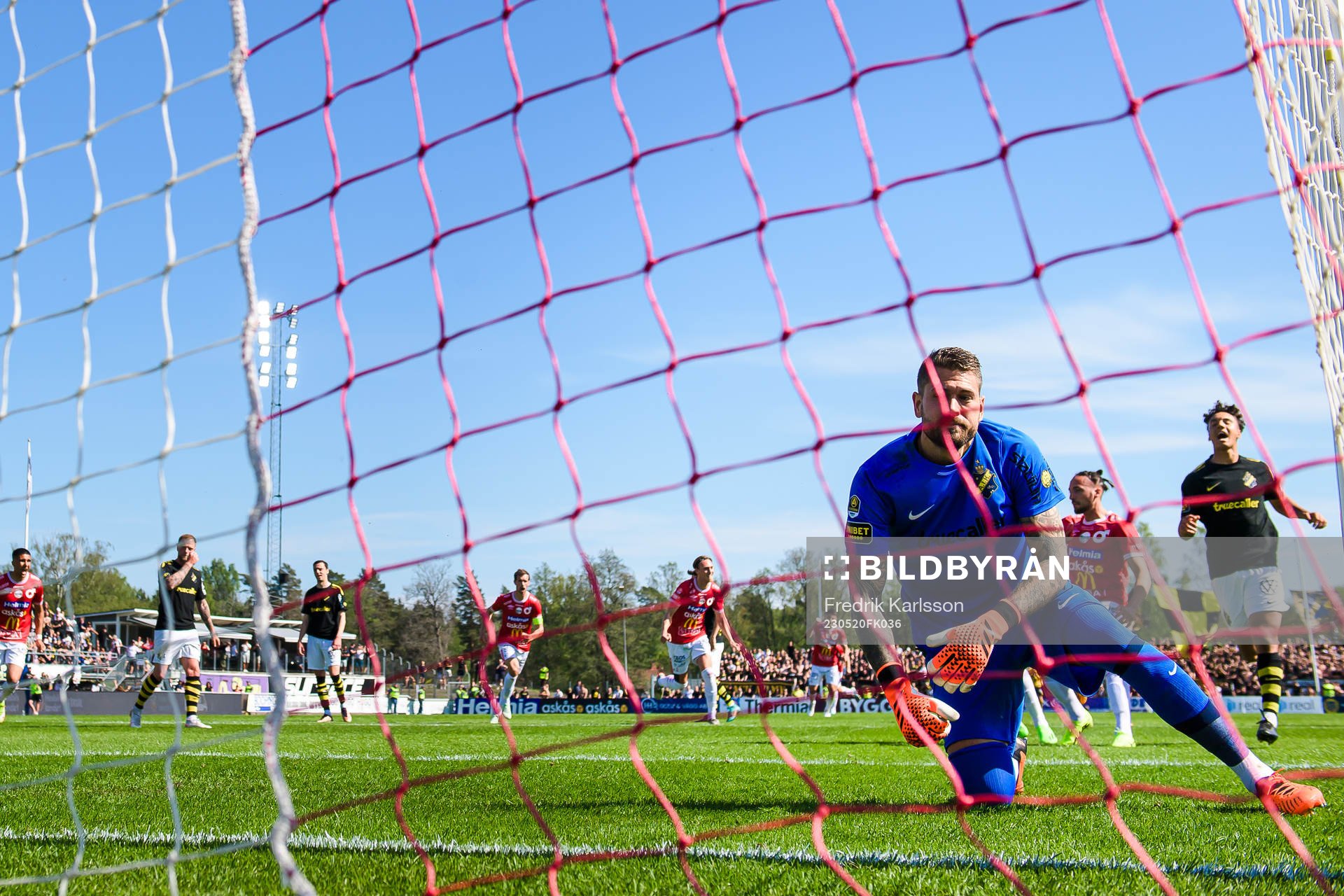 Degerfors Diego De Jesus Campos Ballestero skjuter 1-0 och