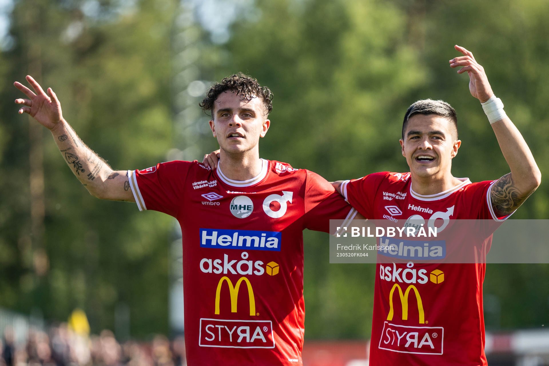 Degerfors Justin Salmon och Diego De Jesus Campos