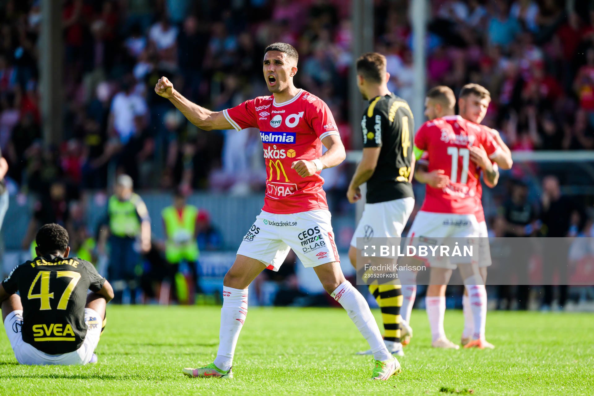 Degerfors Elyas Bouzaiene jublar