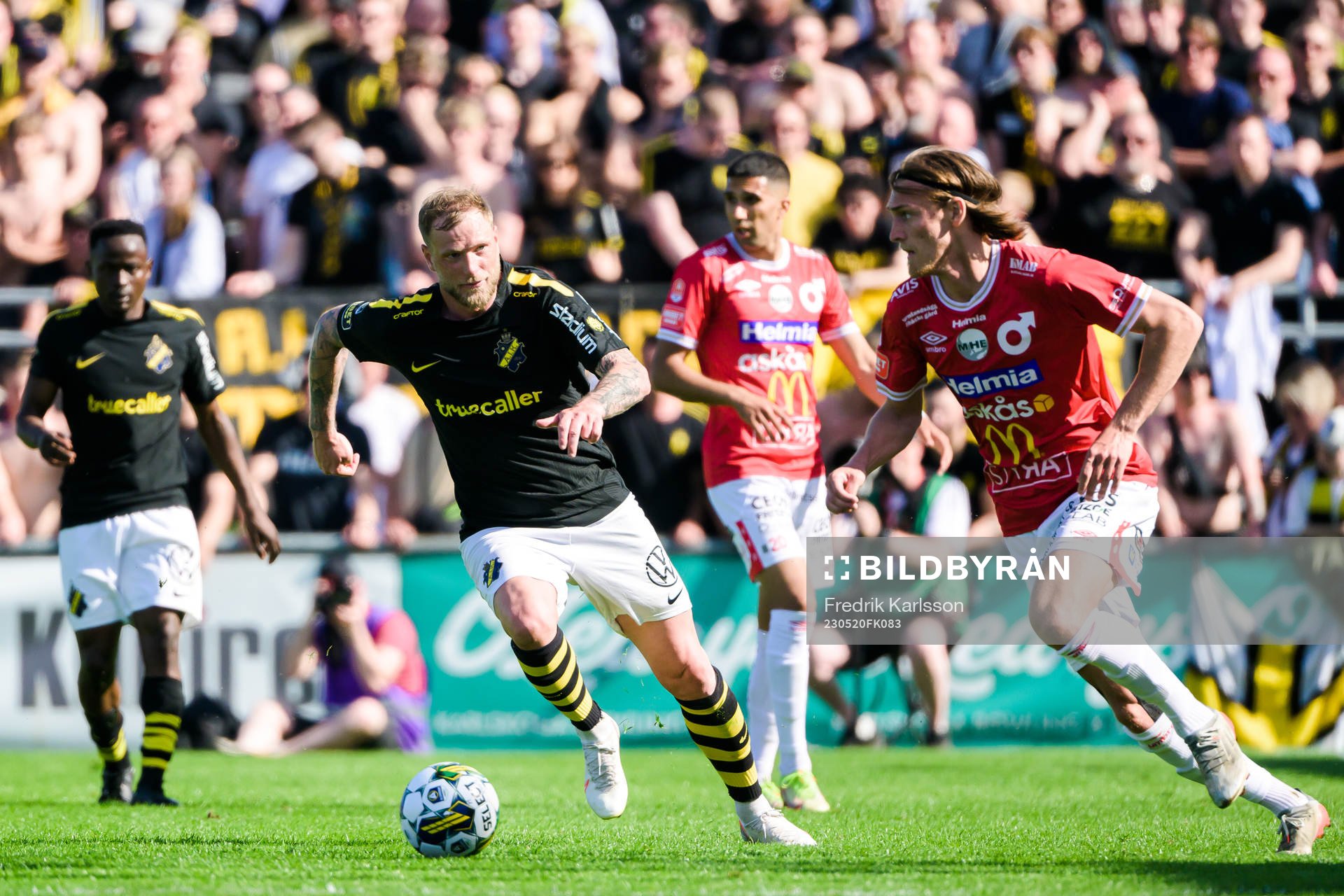 AIKs John Guidetti och Degerfors Gustav Granath