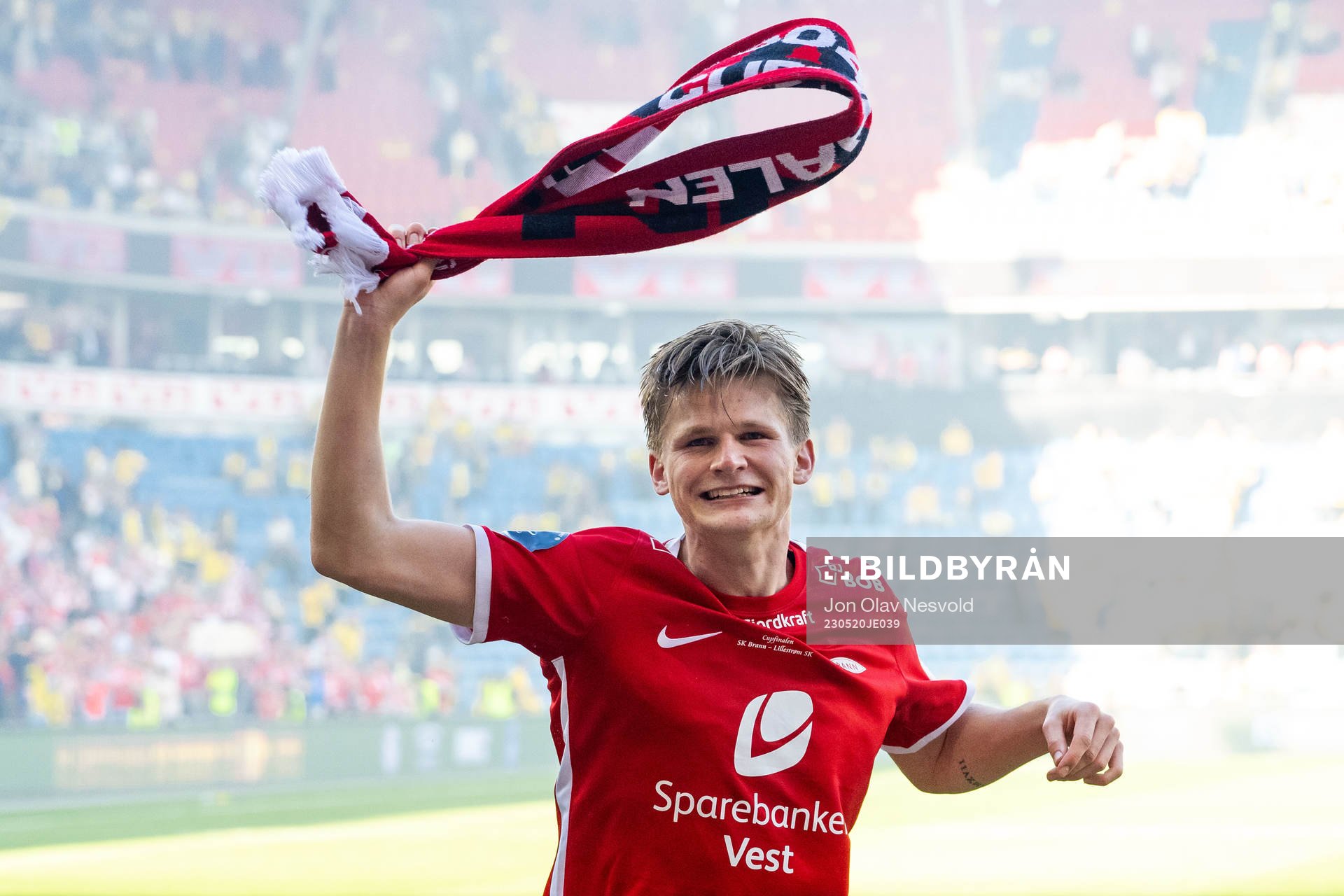 David Møller Wolfe of Brann celebrates