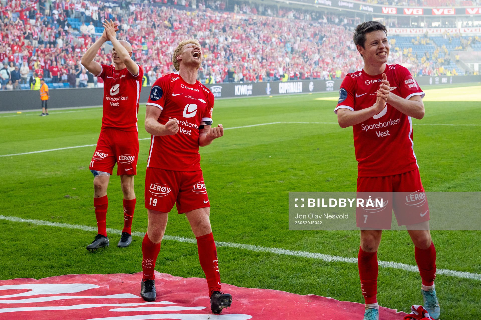 Sivert Heltne Nilsen and Mathias Rasmussen of Brann