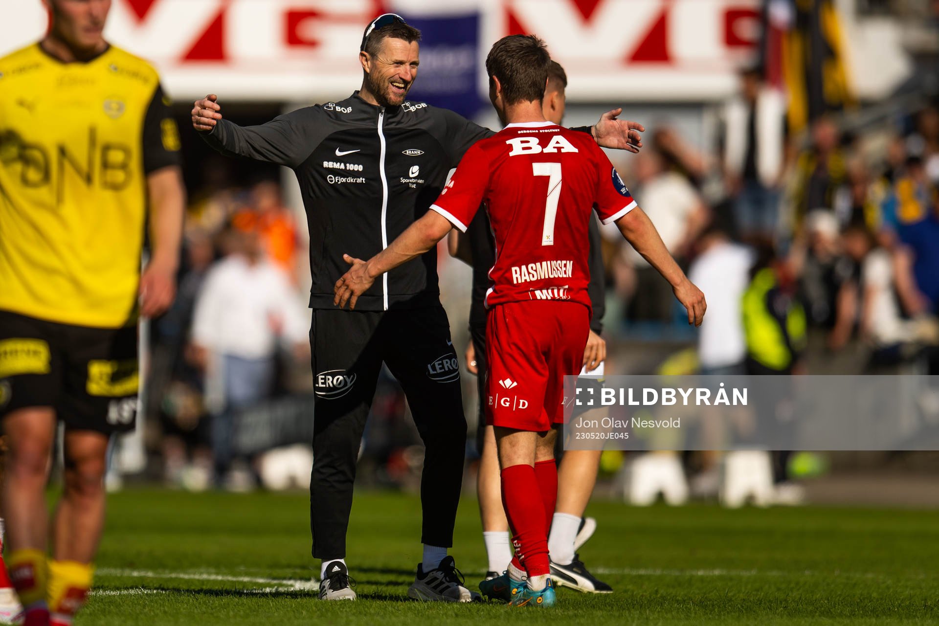 Head coach Eirik Horneland of Brann celebrates