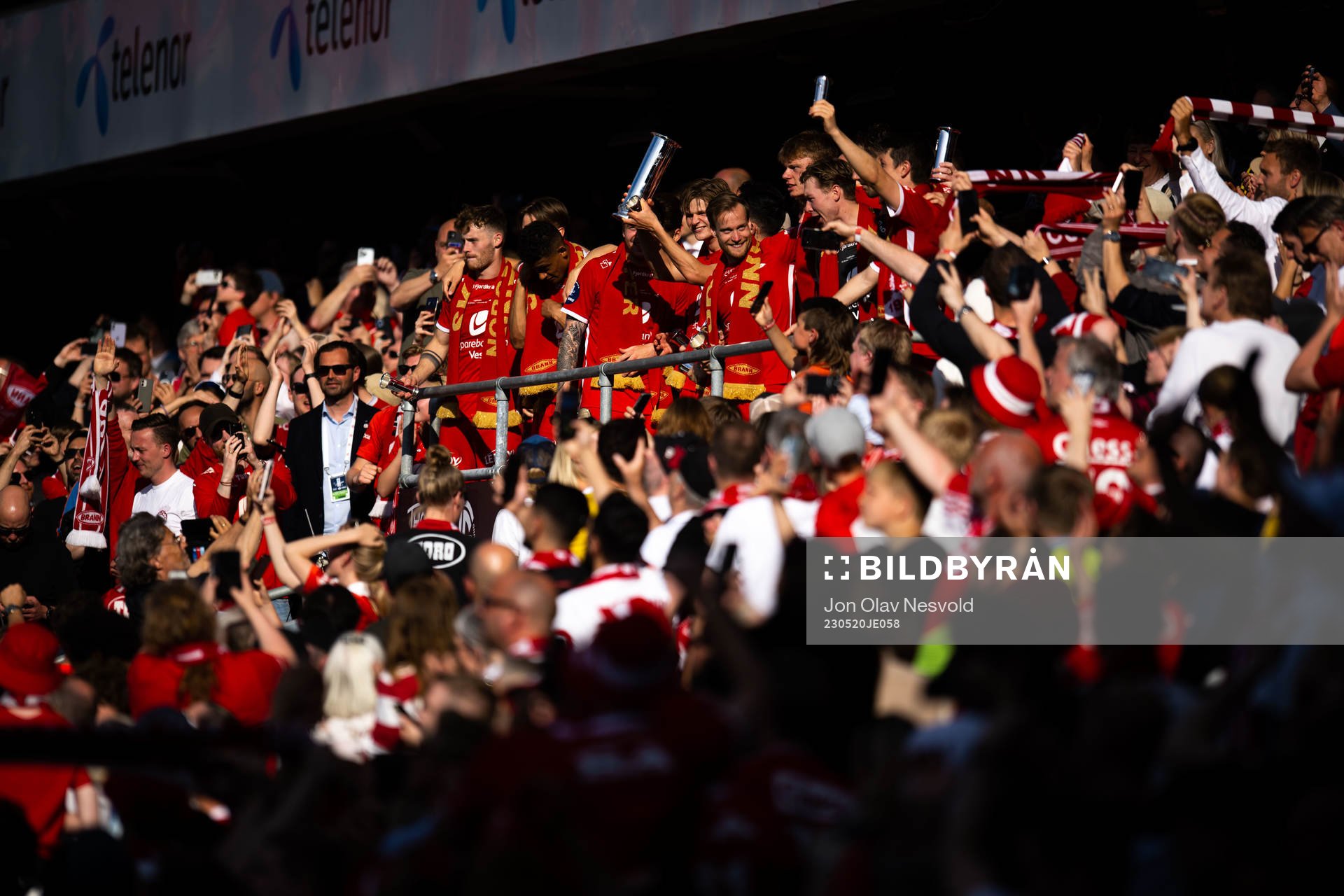 Players of Brann celebrate