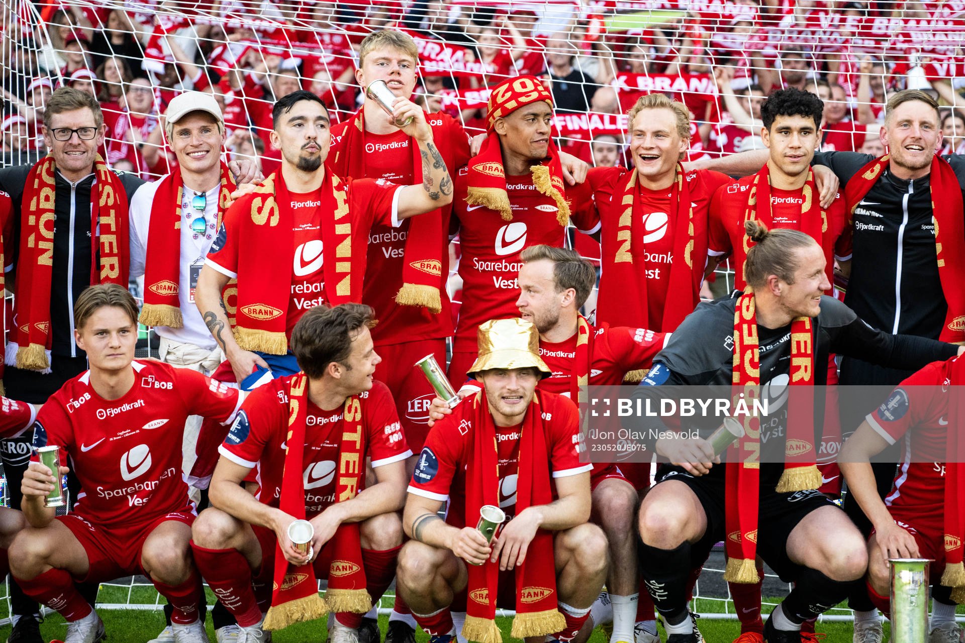 Players of Brann celebrate