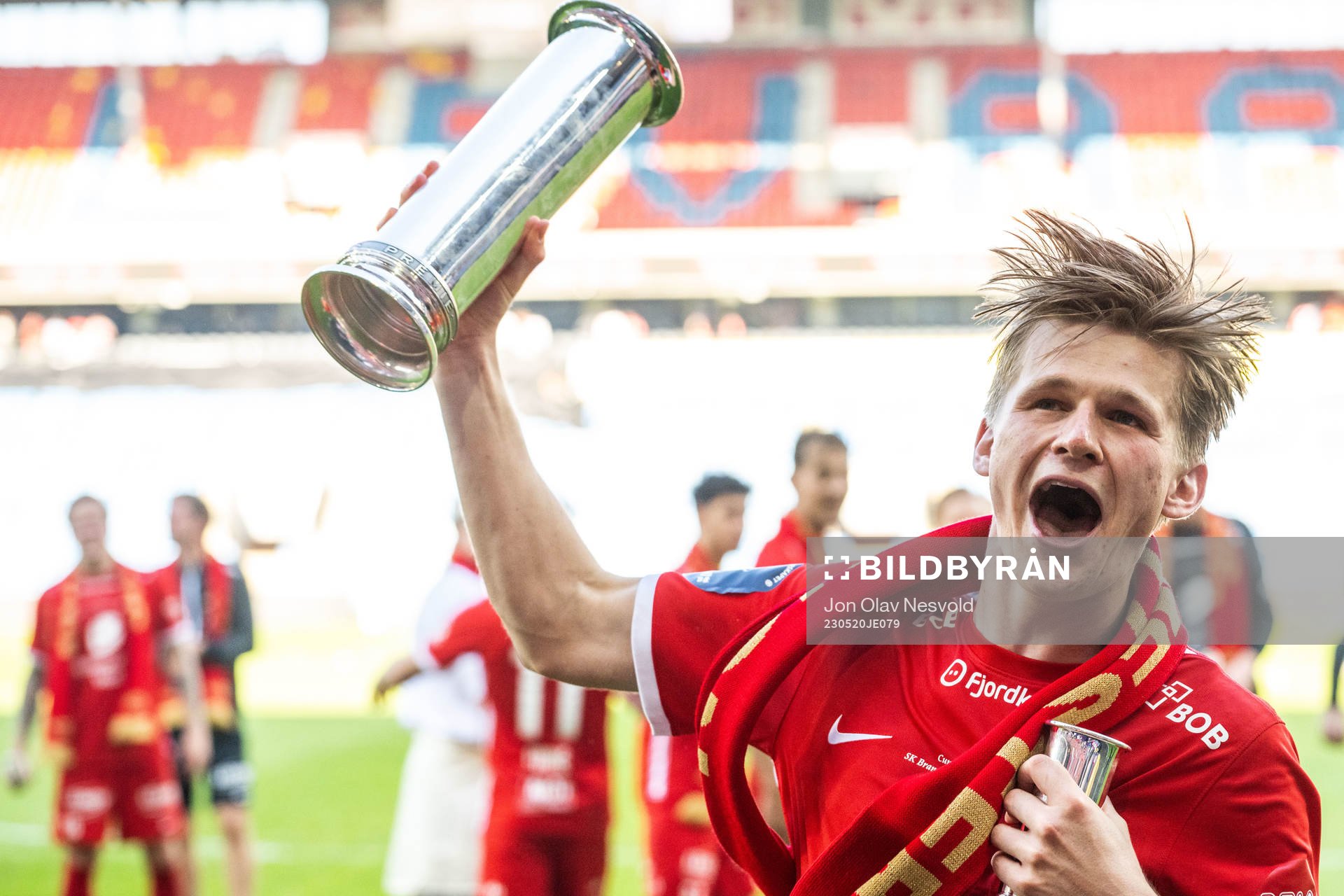David Møller Wolfe of Brann celebrates