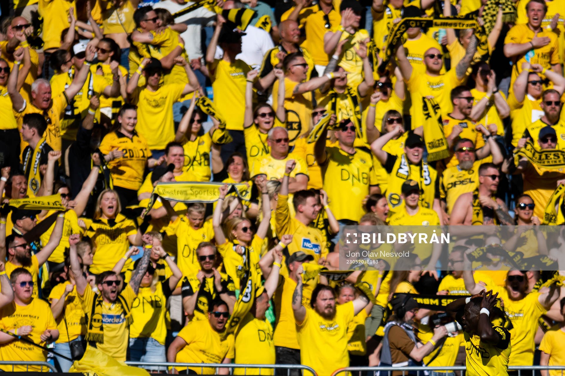 Akor Adams of Lillestrøm reacts during the cup final between Brann and Lillestrøm on May 20, 2023 in Oslo. 