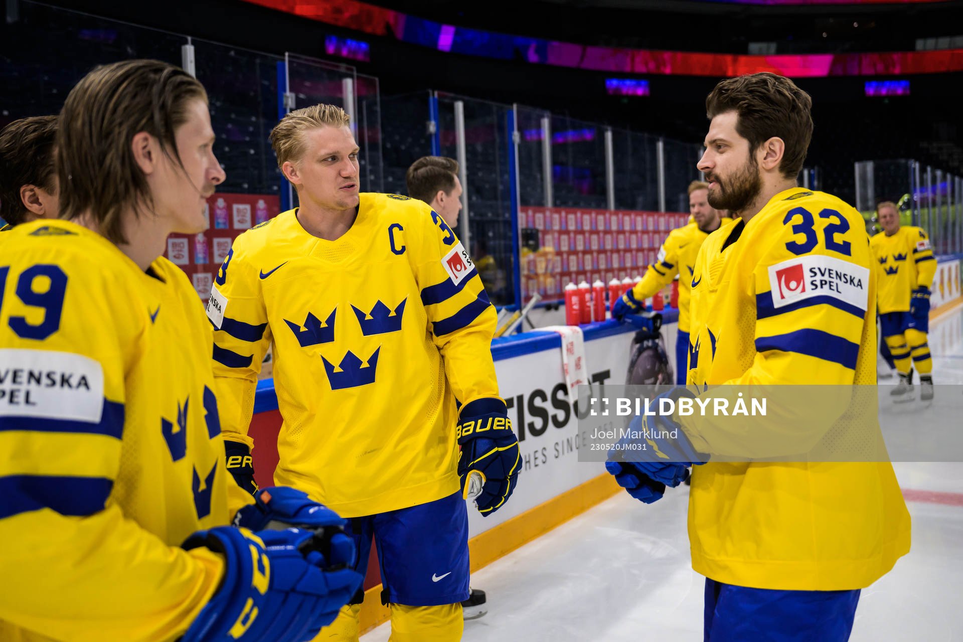 Marcus Sörensen, Jakob Silfverberg and Lukas Bengtsson of