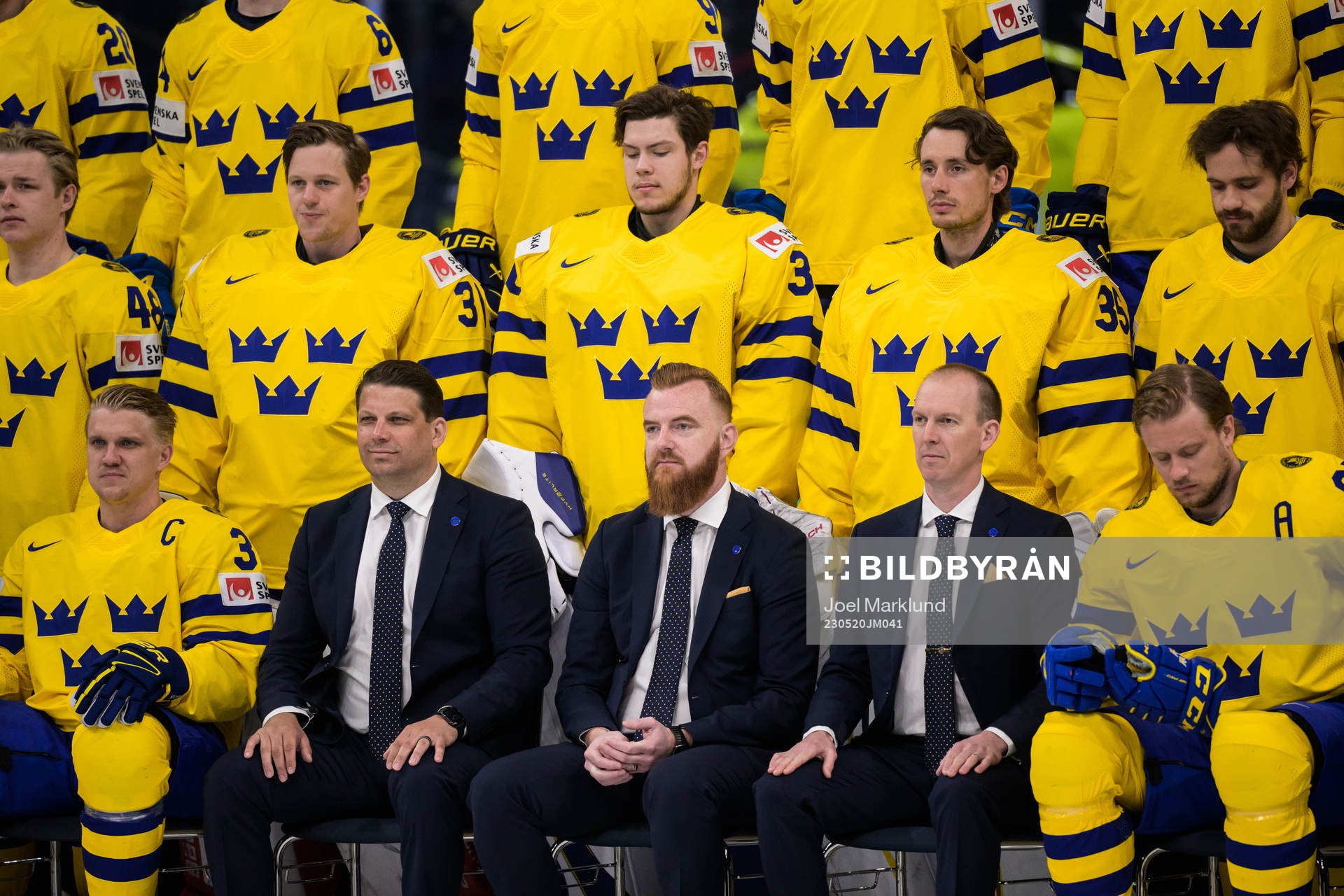 Goaltender Lars Johansson, goaltender Jesper Wallstedt,