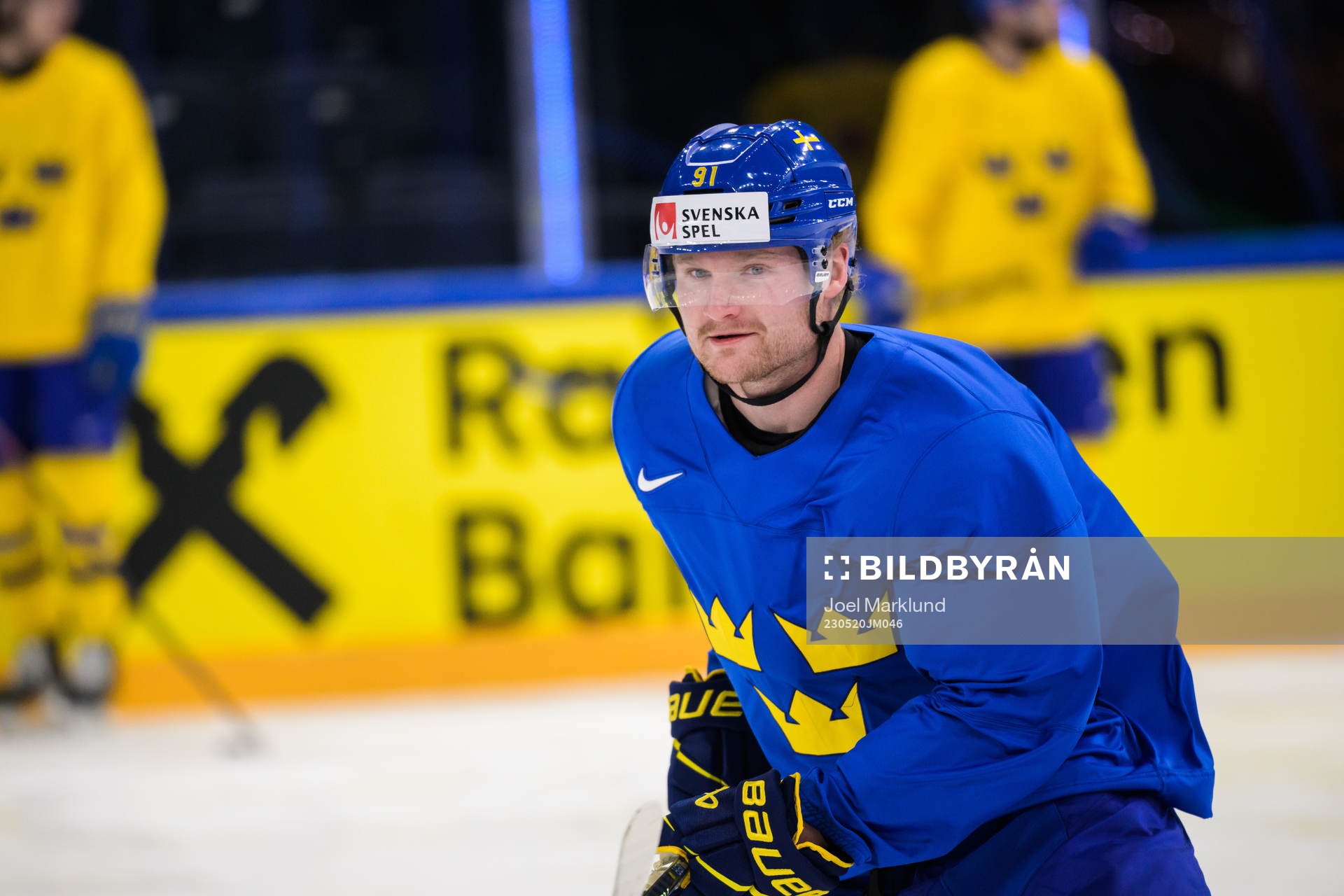 Carl Grundström of Sweden at a practice session