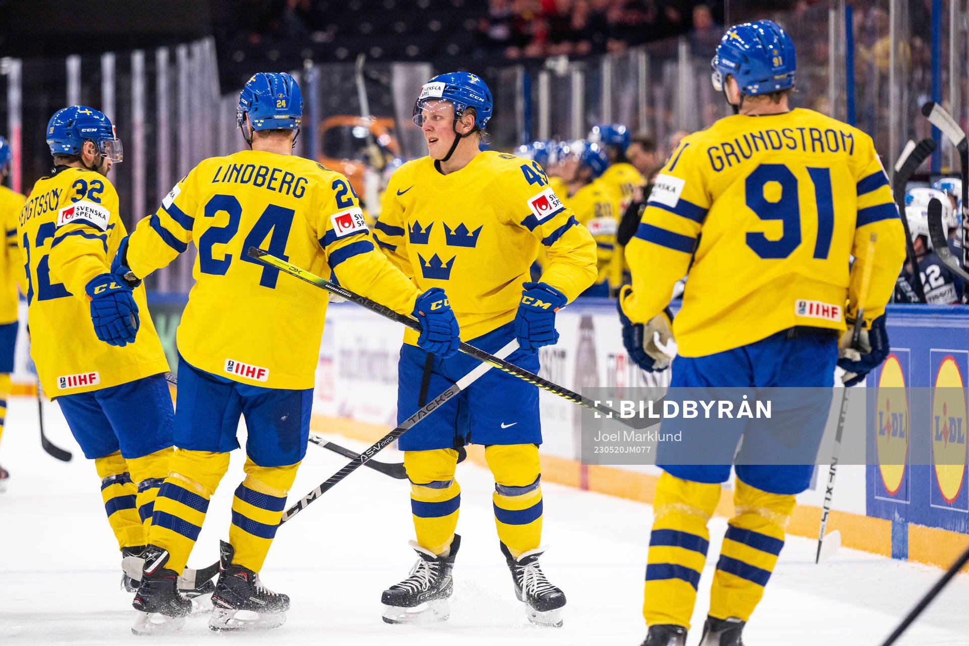 Lukas Bengtsson, Oscar Lindberg, Fabian Zetterlund and Carl