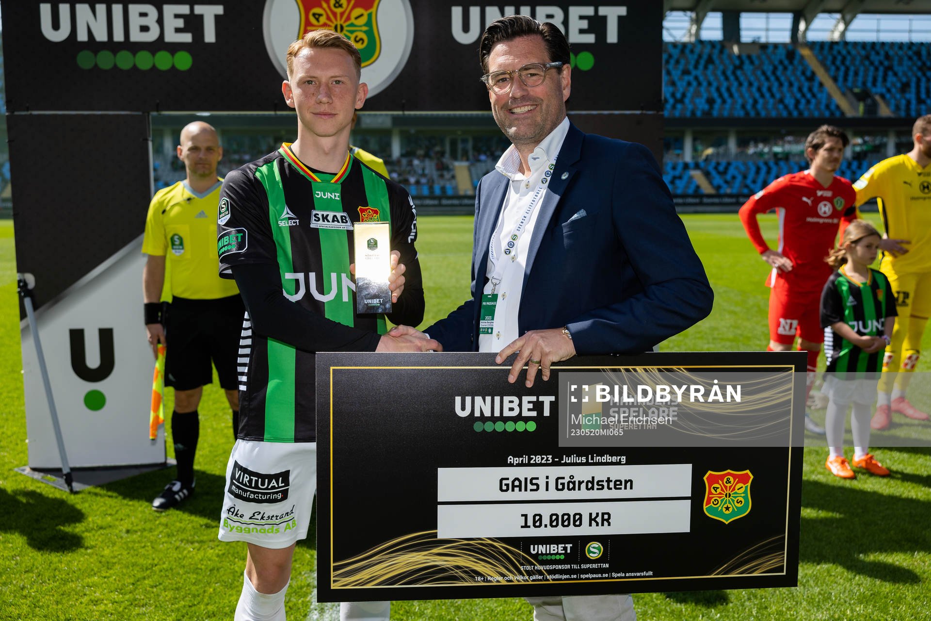 GAIS  Julius Lindberg prisas som månadens spelare av
