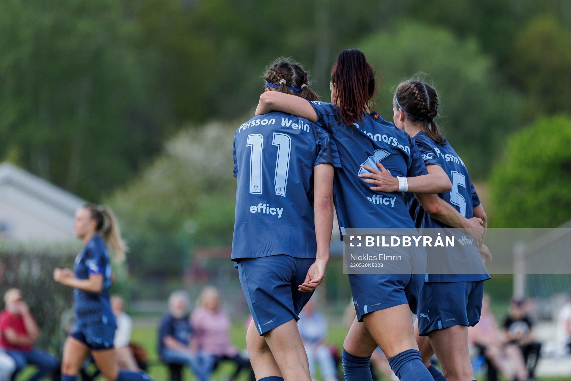 Malmö FFs Thelma Persson Weli, Malin Gunnarsson och Erica