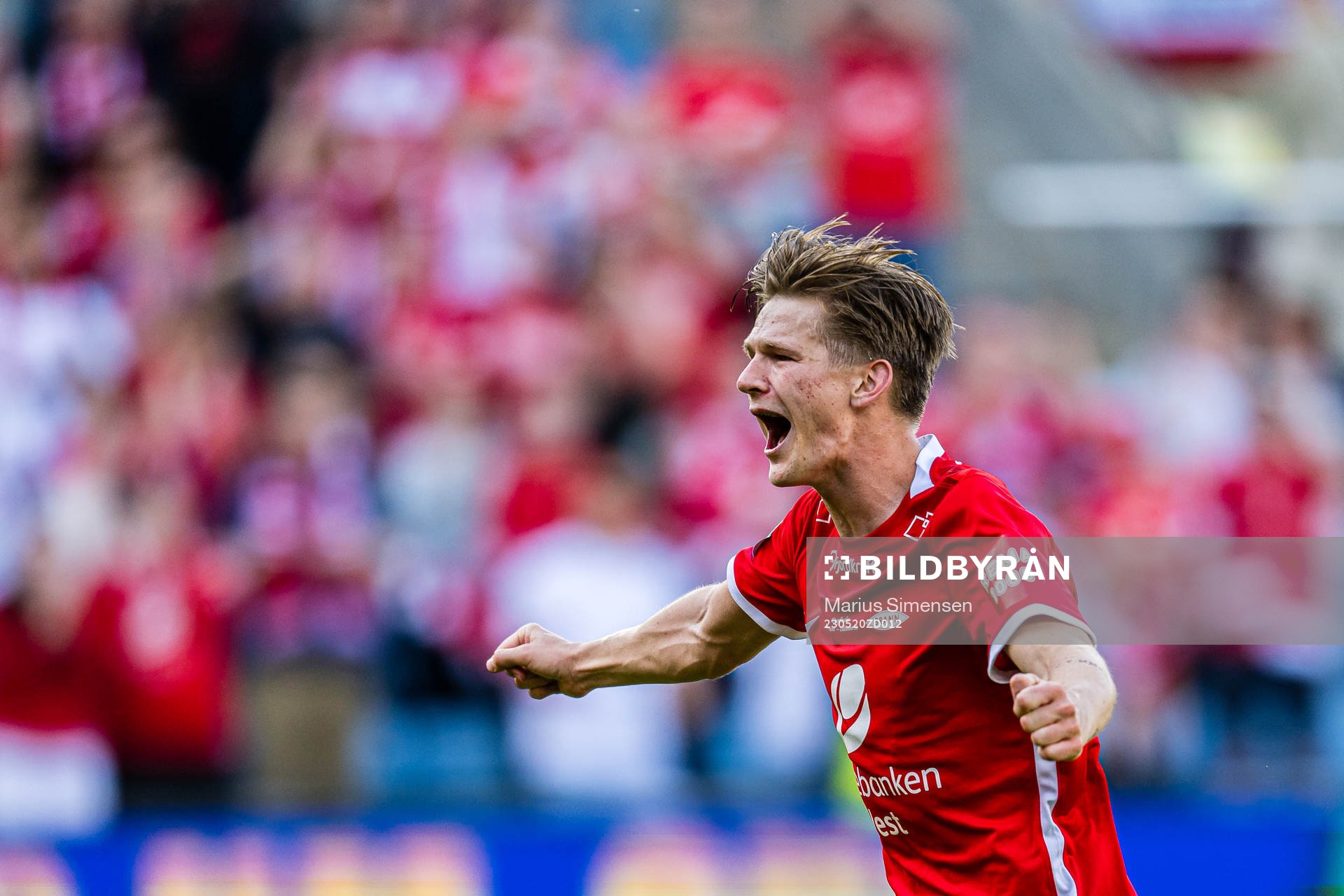 David Møller Wolfe of Brann celebrates