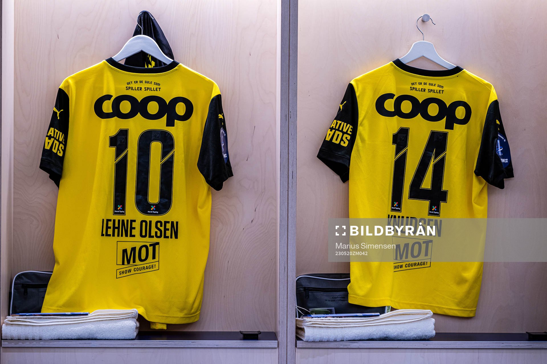 The shirt of Thomas Lehne Olsen and Magnus Knudsen of