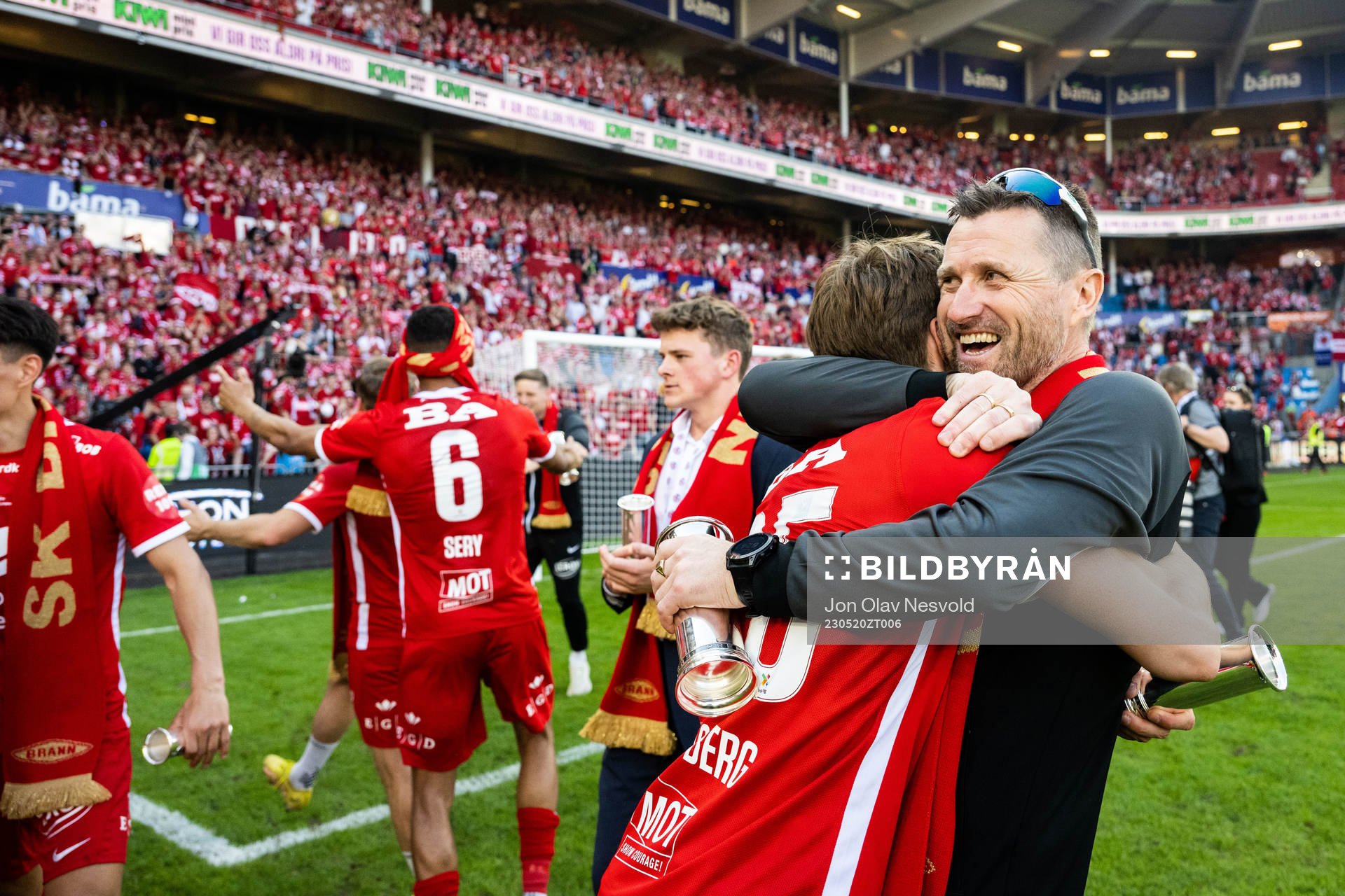 Niklas Jensen Wassberg and head coach Eirik Horneland of
