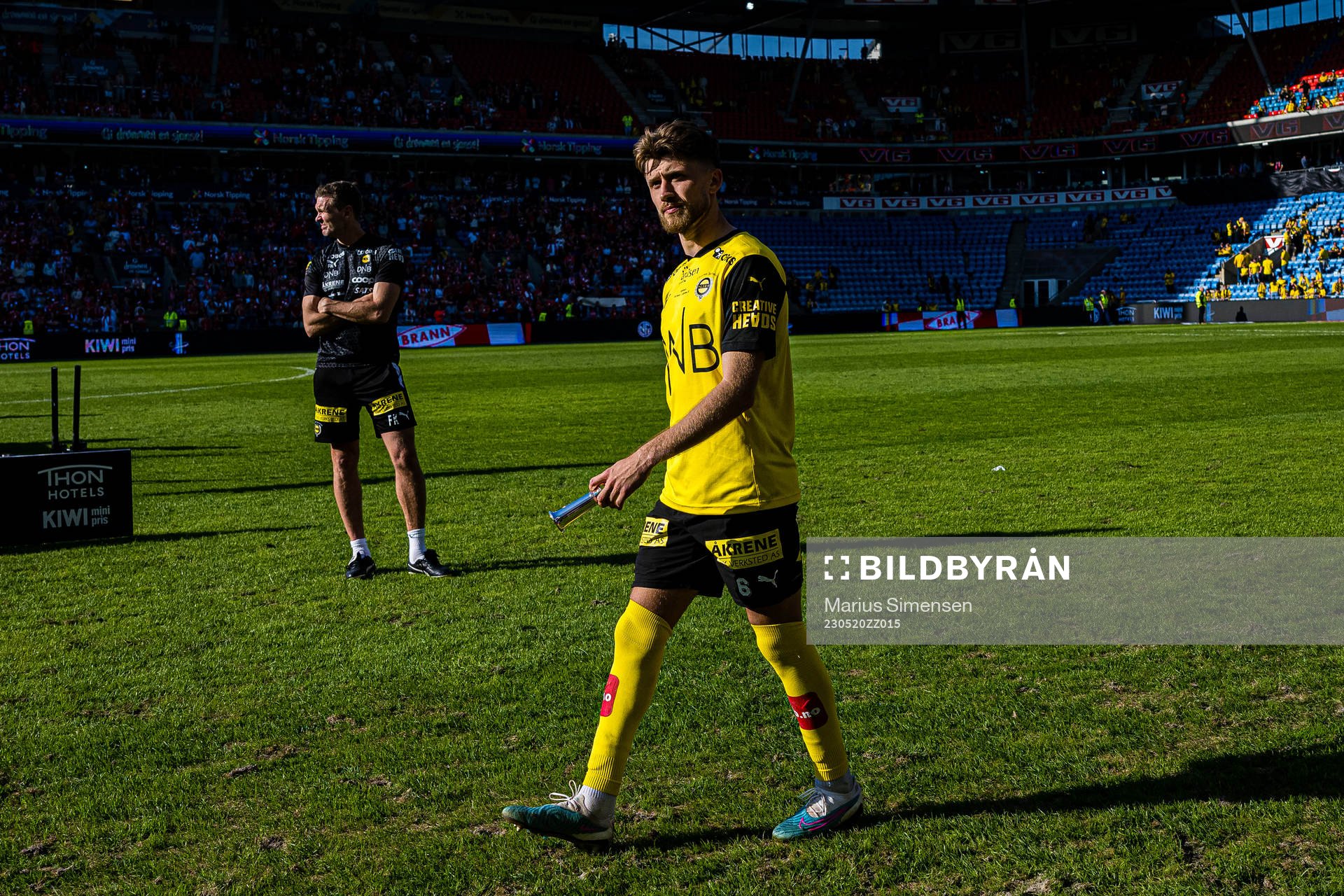 Vebjørn Hoff of Lillestrøm looks dejected
