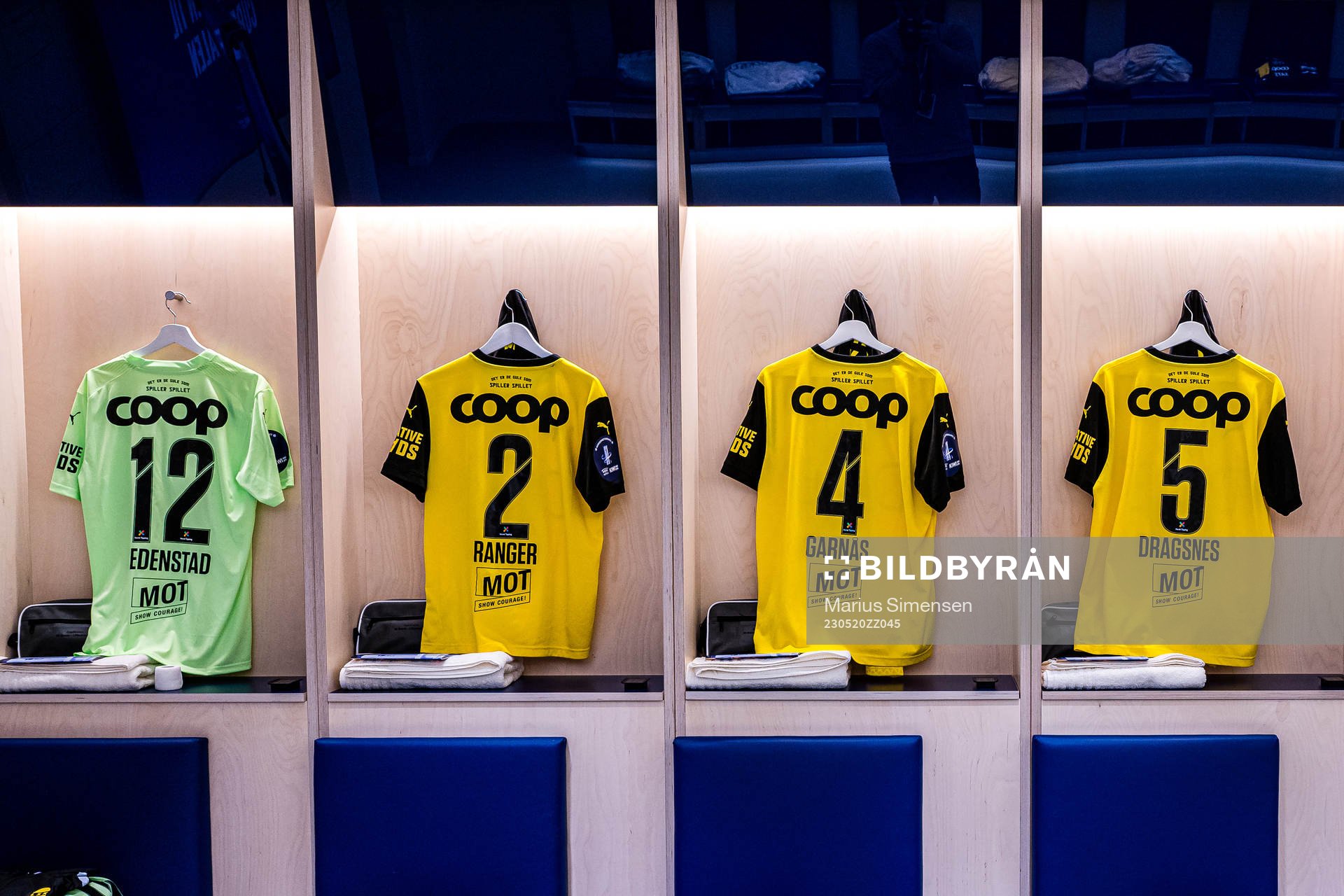 The shirt of Mads Hedenstad Christiansen, Lars Ranger,