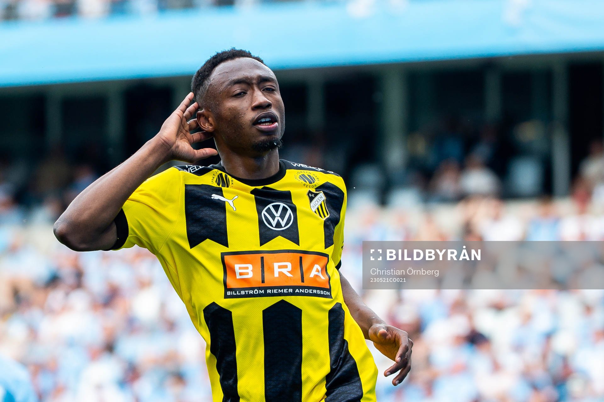Häckens Benie Adama Traore jublar
