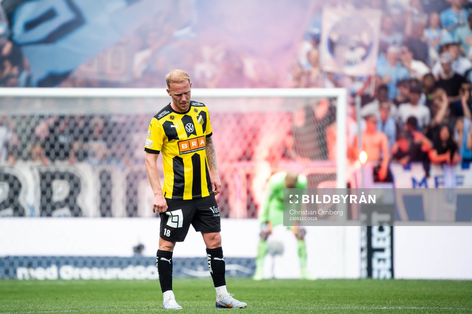 Häckens Mikkel Rygaard Jensen deppar
