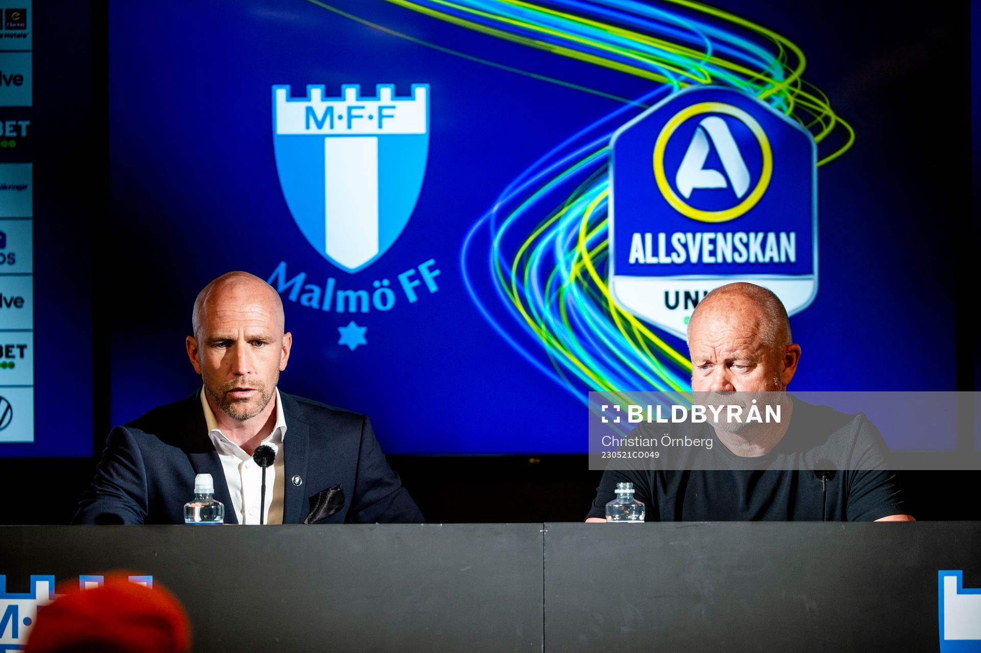 Malmö FFs tränare Henrik Rydström och Häckens tränare