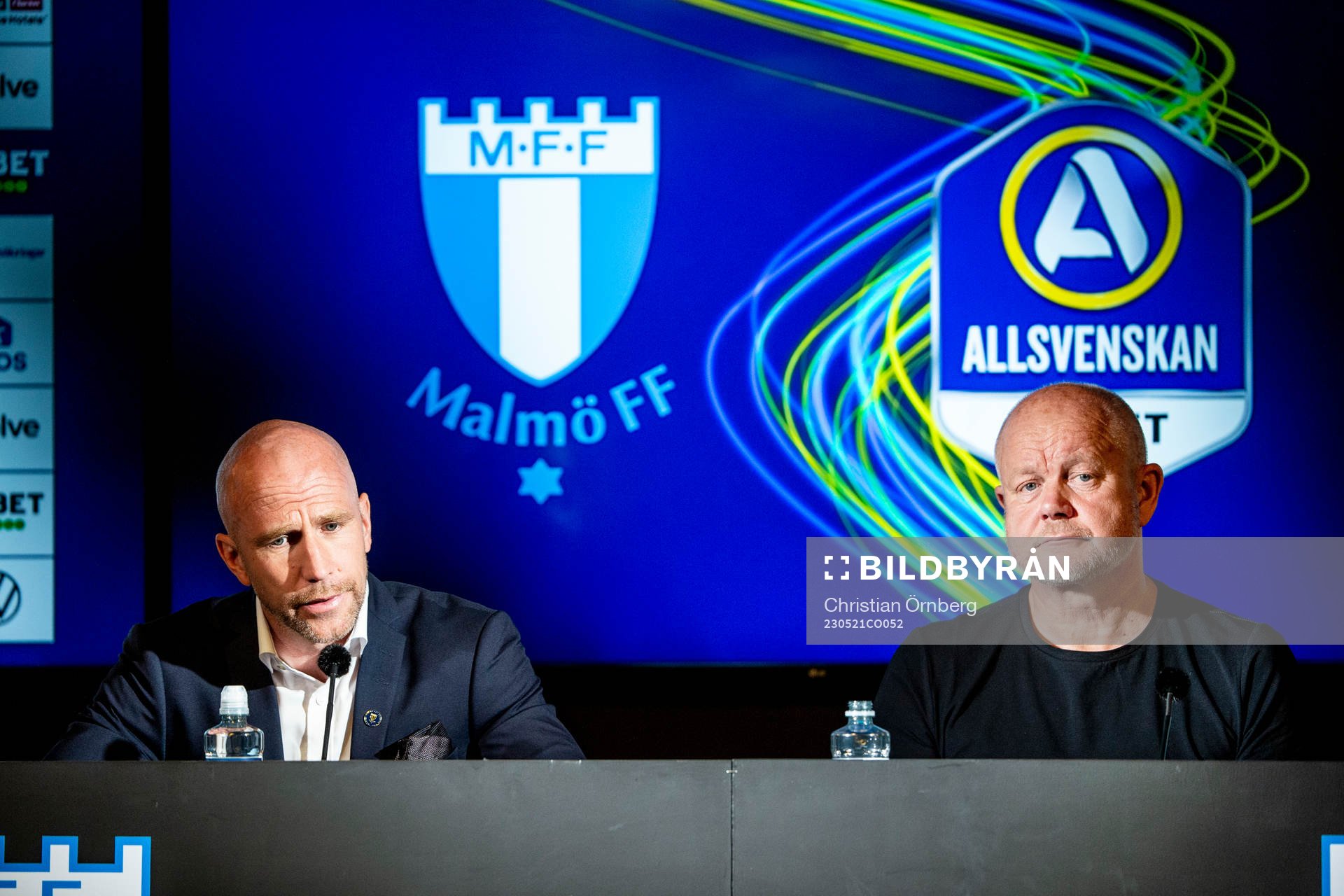 Malmö FFs tränare Henrik Rydström och Häckens tränare