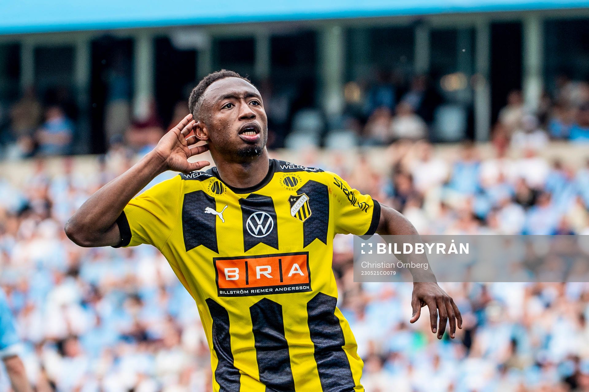 Häckens Benie Adama Traore jublar