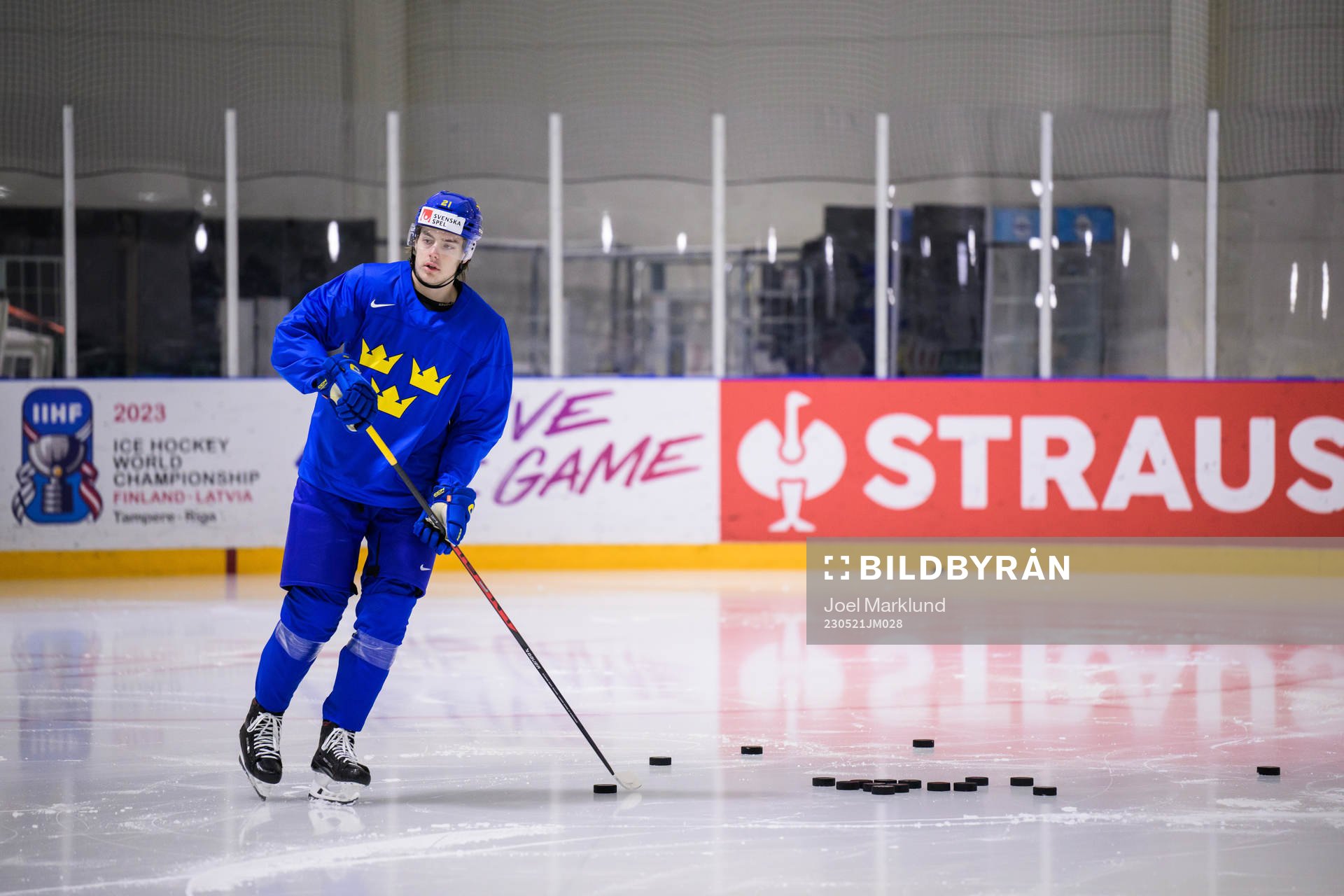 Leo Carlsson of Sweden at a practice session
