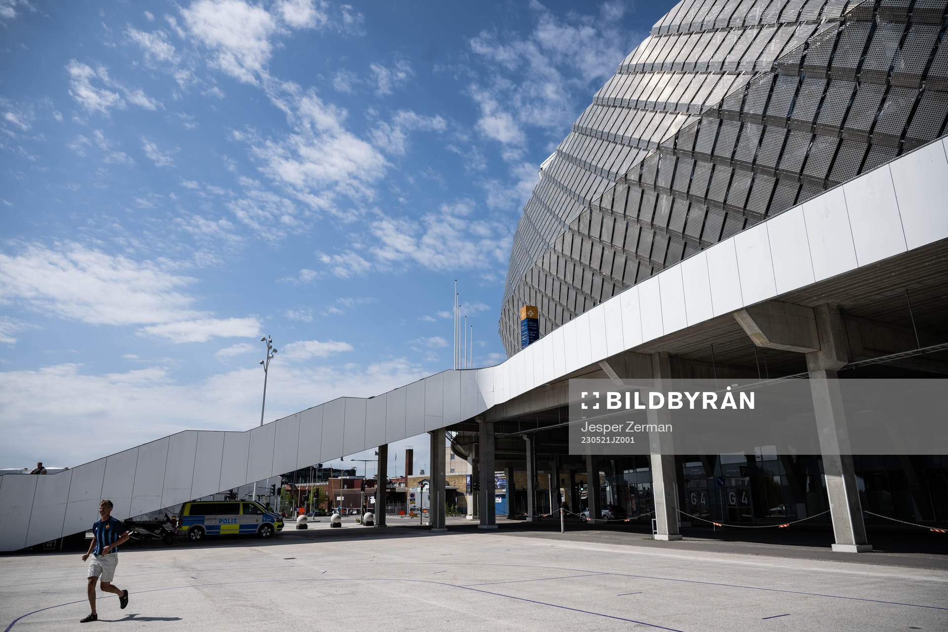 Vy av Tele2 Arena