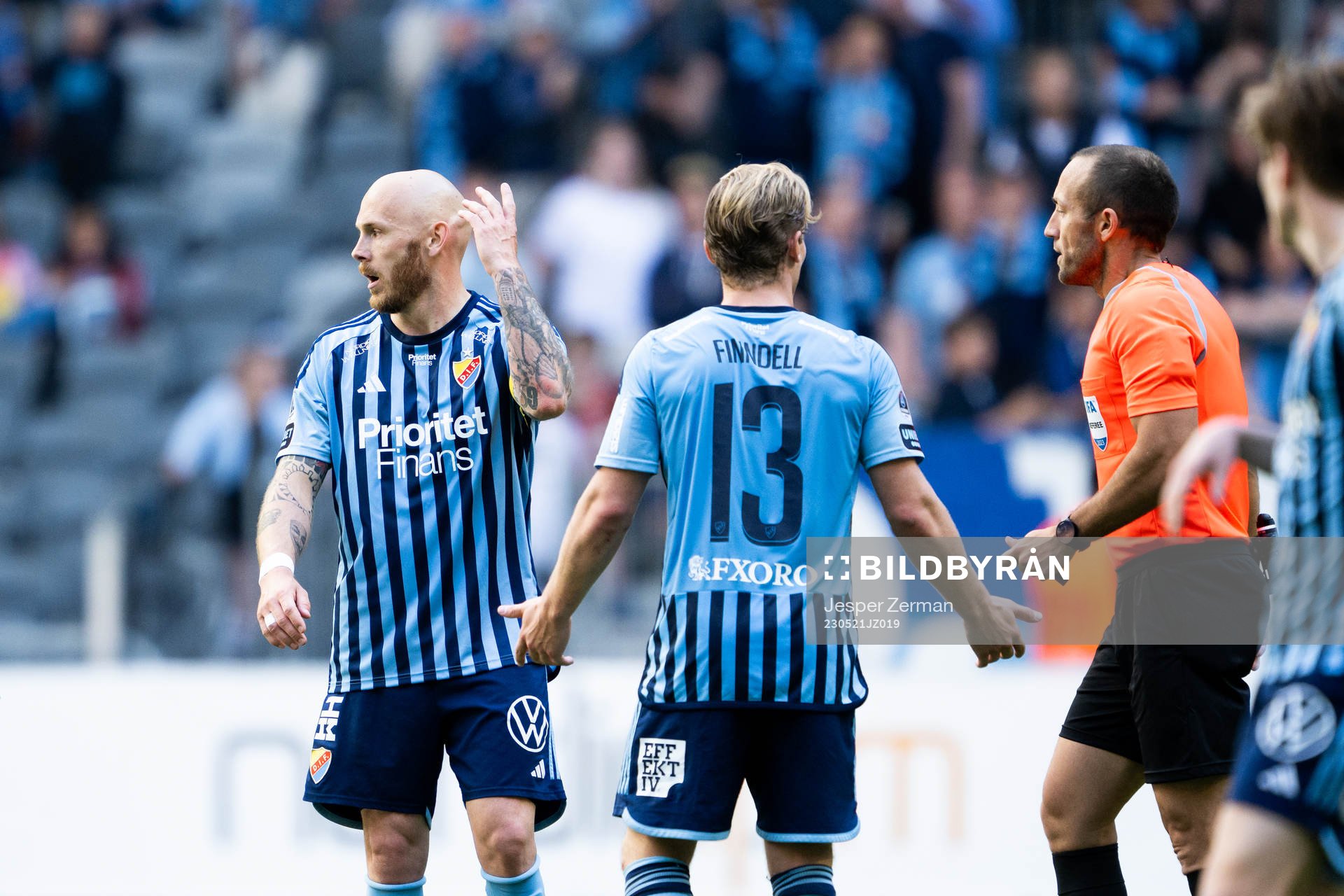 Djurgårdens Magnus Eriksson reagerar på domslut