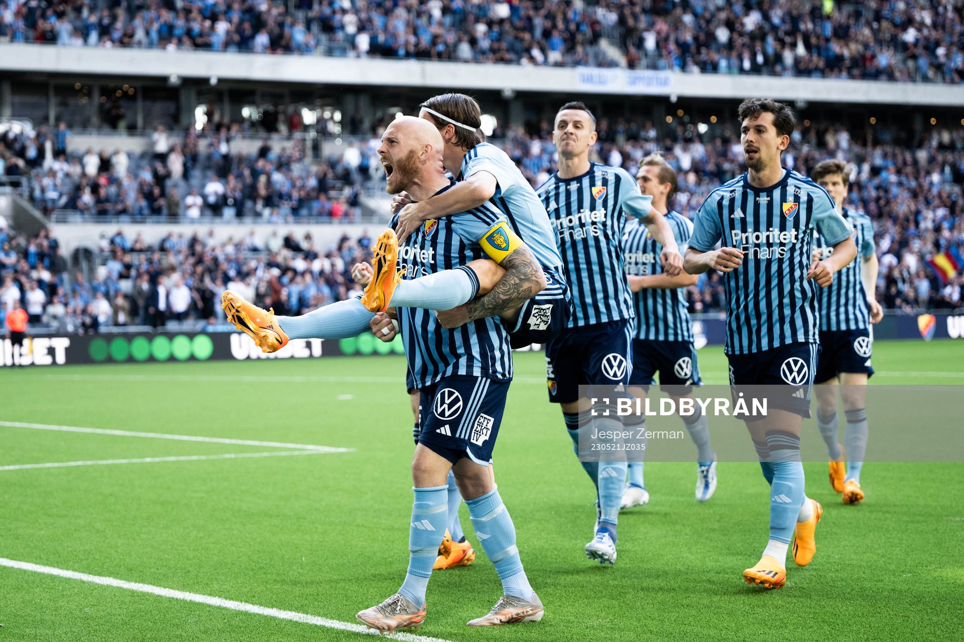 under fotbollsmatchen i Allsvenskan mellan Djurgården och
