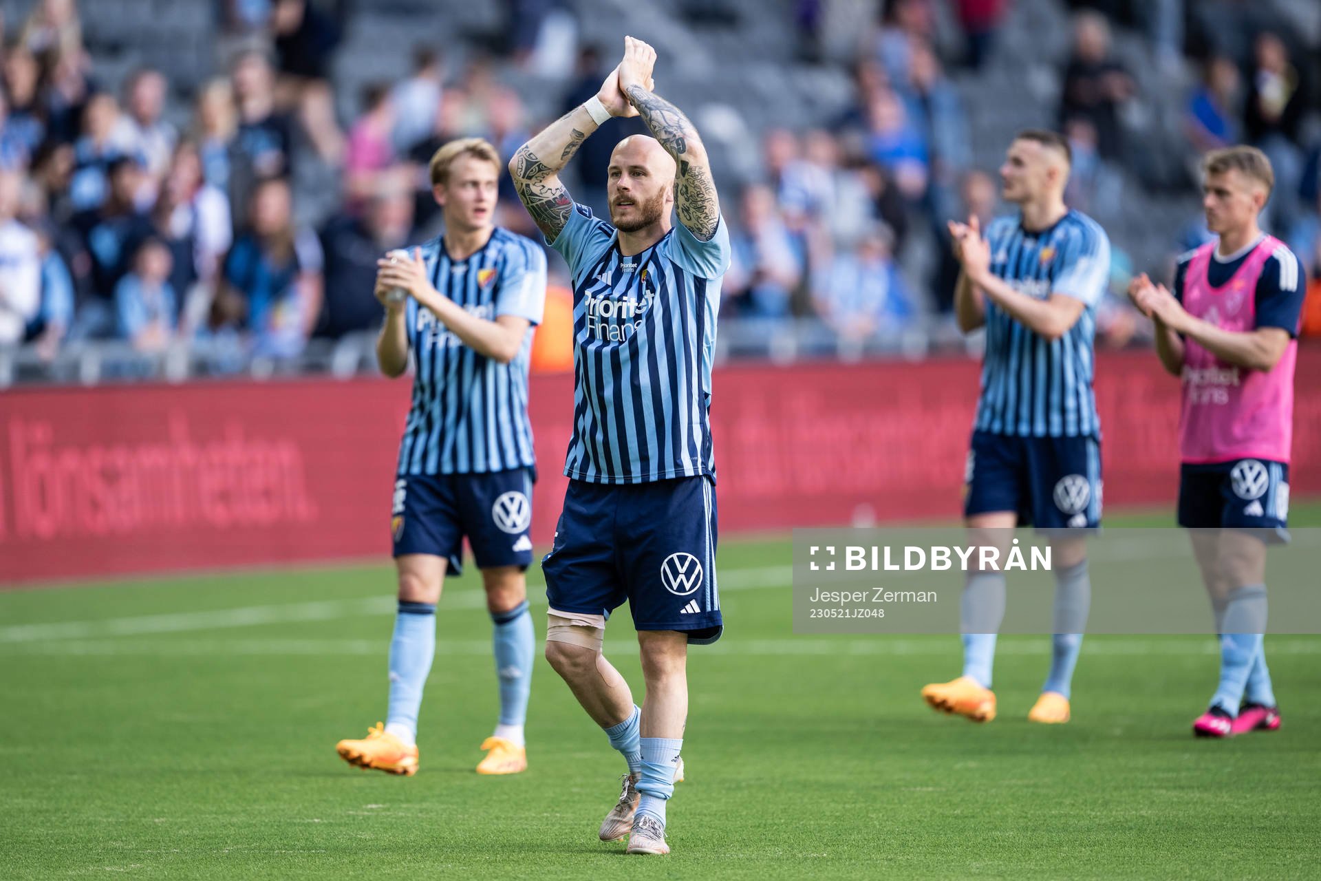 Djurgårdens Magnus Eriksson jublar