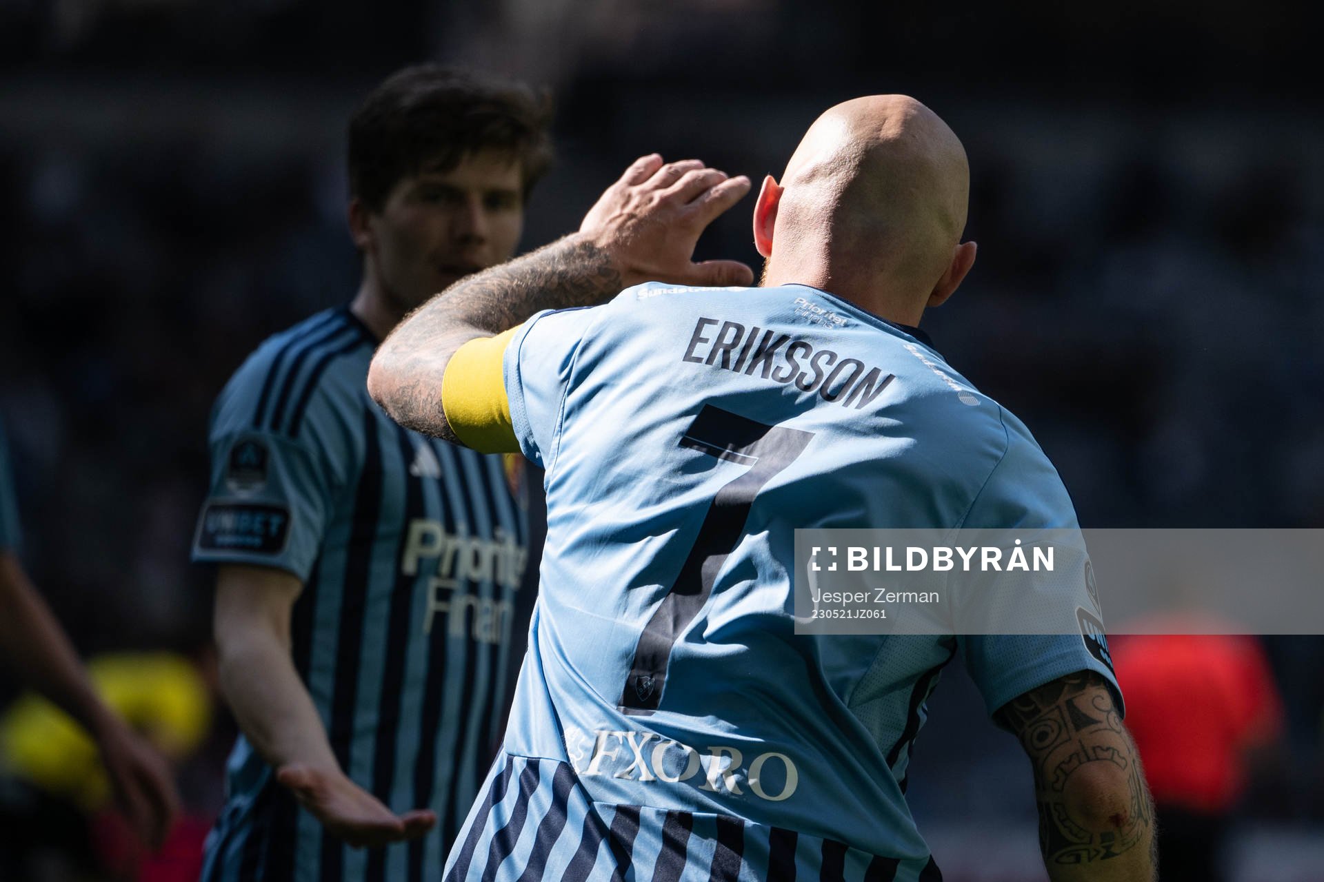 Djurgårdens Magnus Eriksson jublar