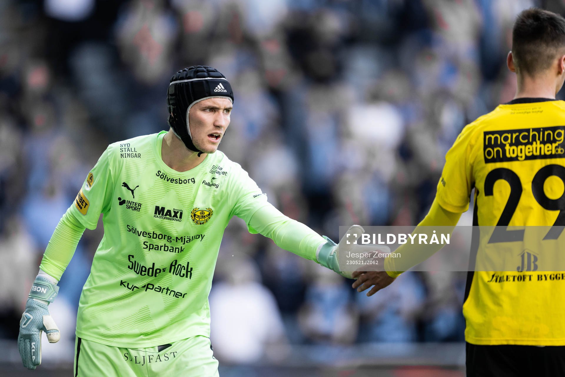 Mjällbys målvakt Noel Törnqvist