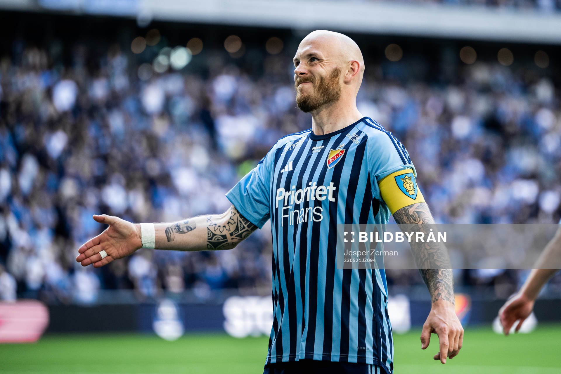 Djurgårdens Magnus Eriksson jublar