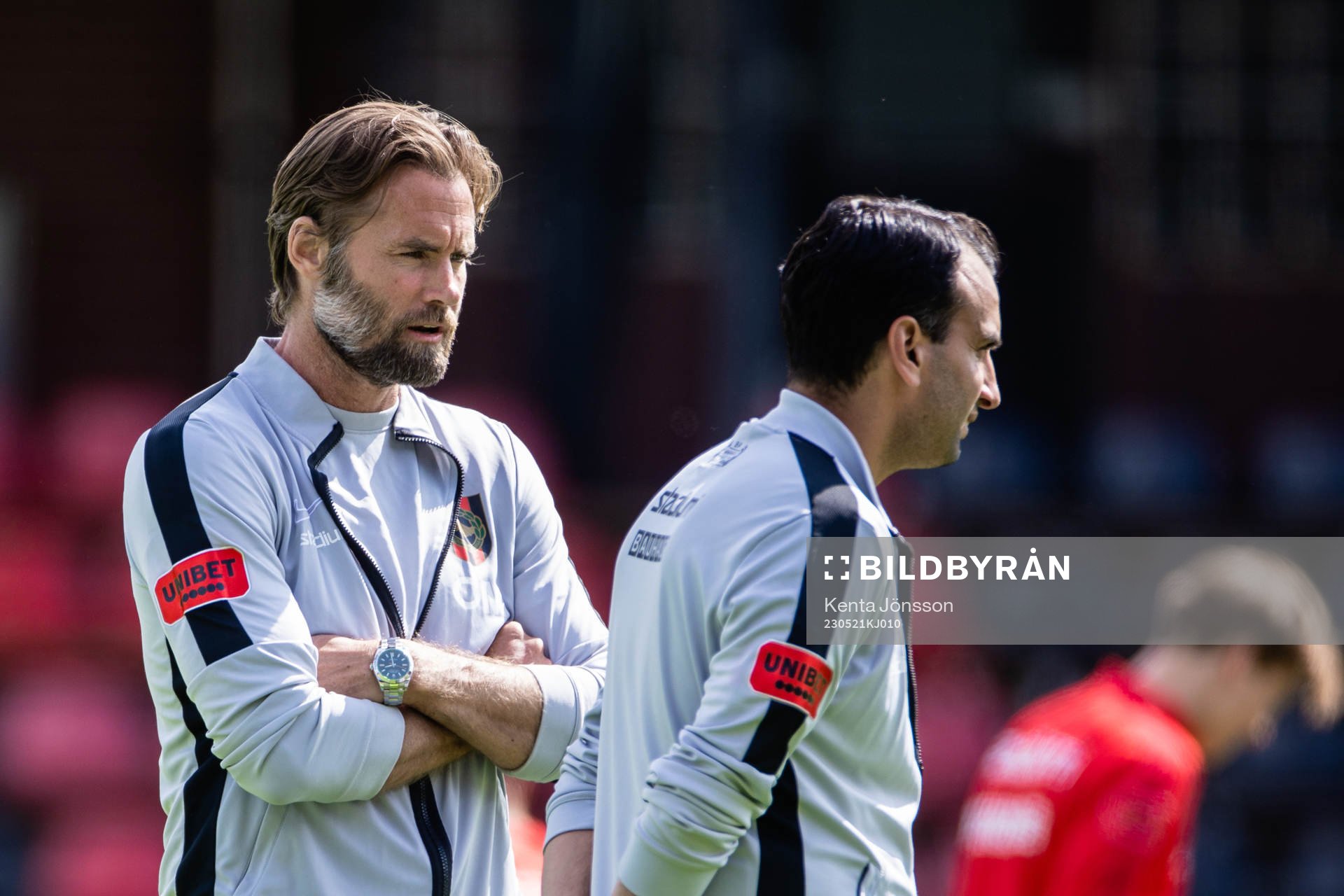 Brommapojkarnas tränare Olof Mellberg och tränare Andreas