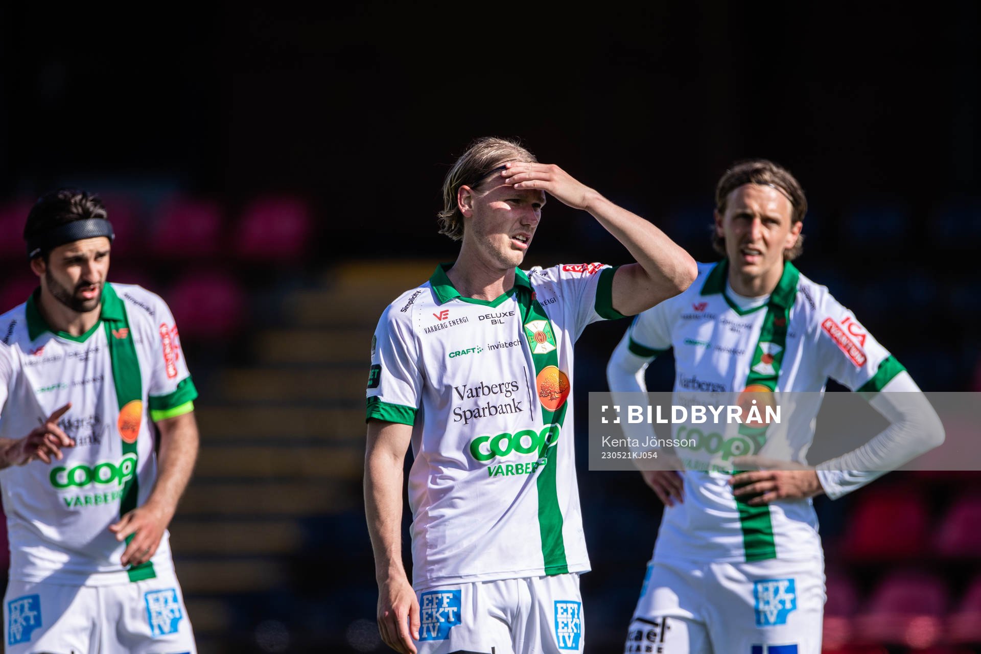 Varbergs Oliver Stanisic, Hampus Zackrisson och Joakim