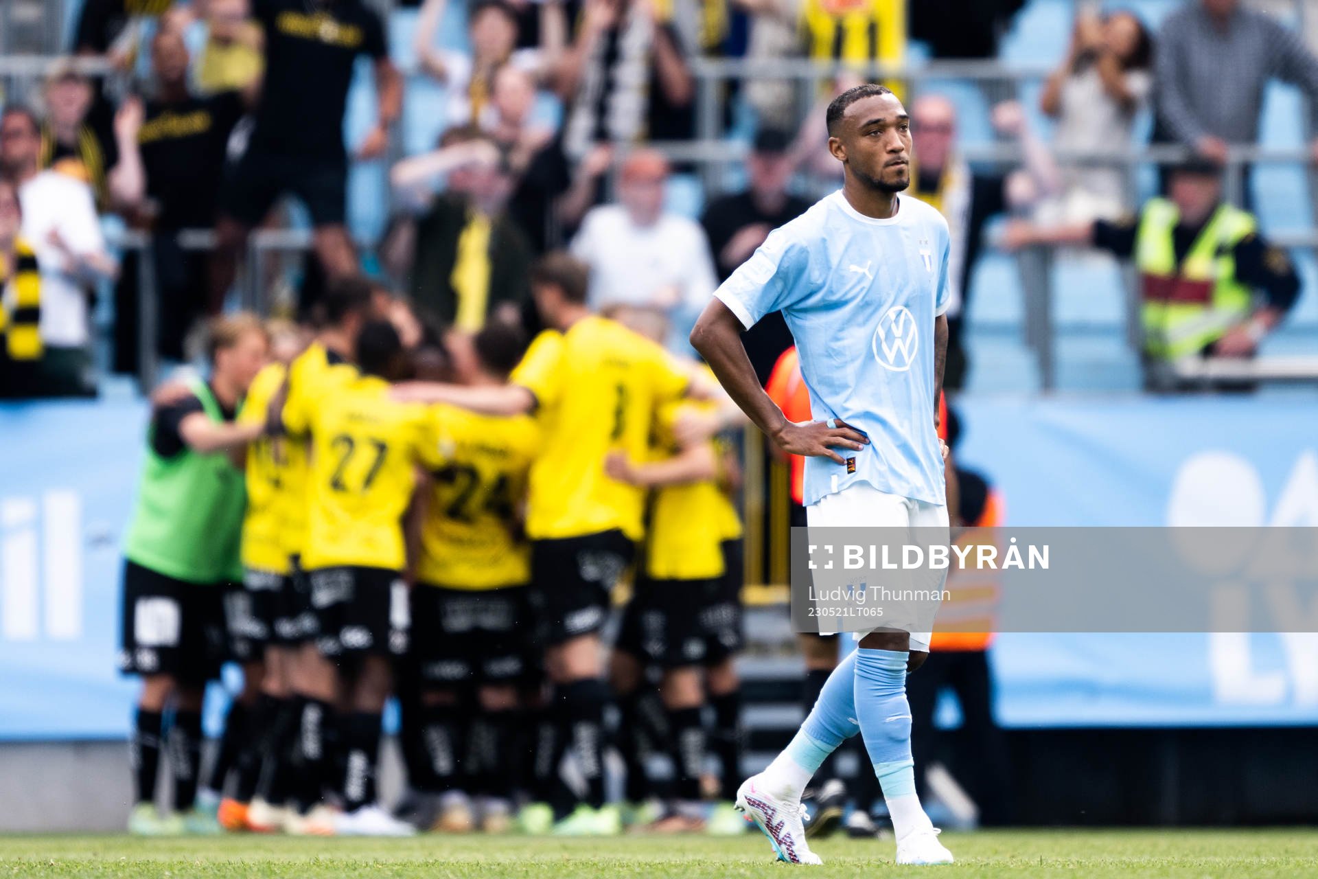 Malmö FFs Derek Cornelius deppar