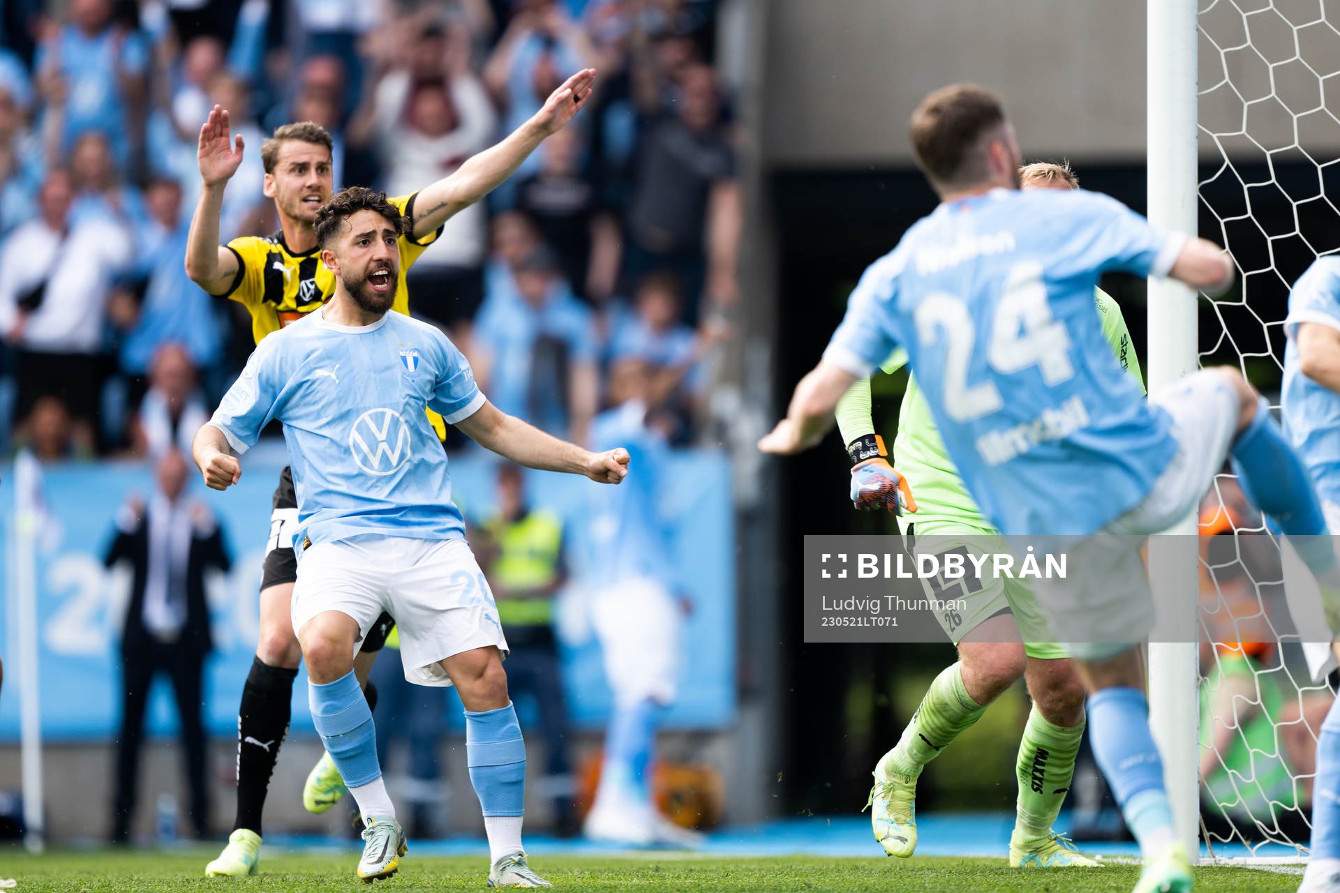 Malmö FFs Moustafa Zeidan jublar