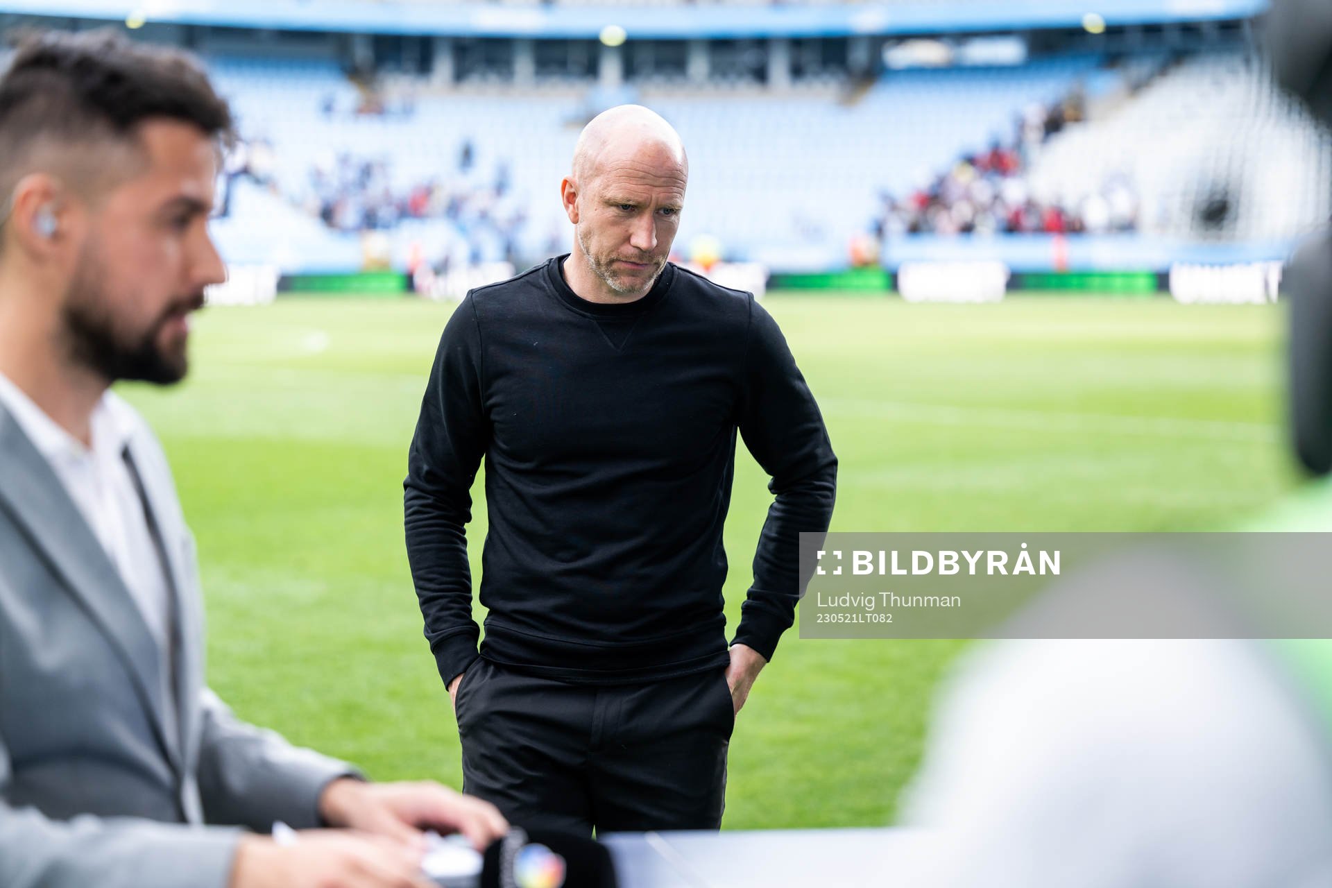 Malmö FFs tränare Henrik Rydström deppar
