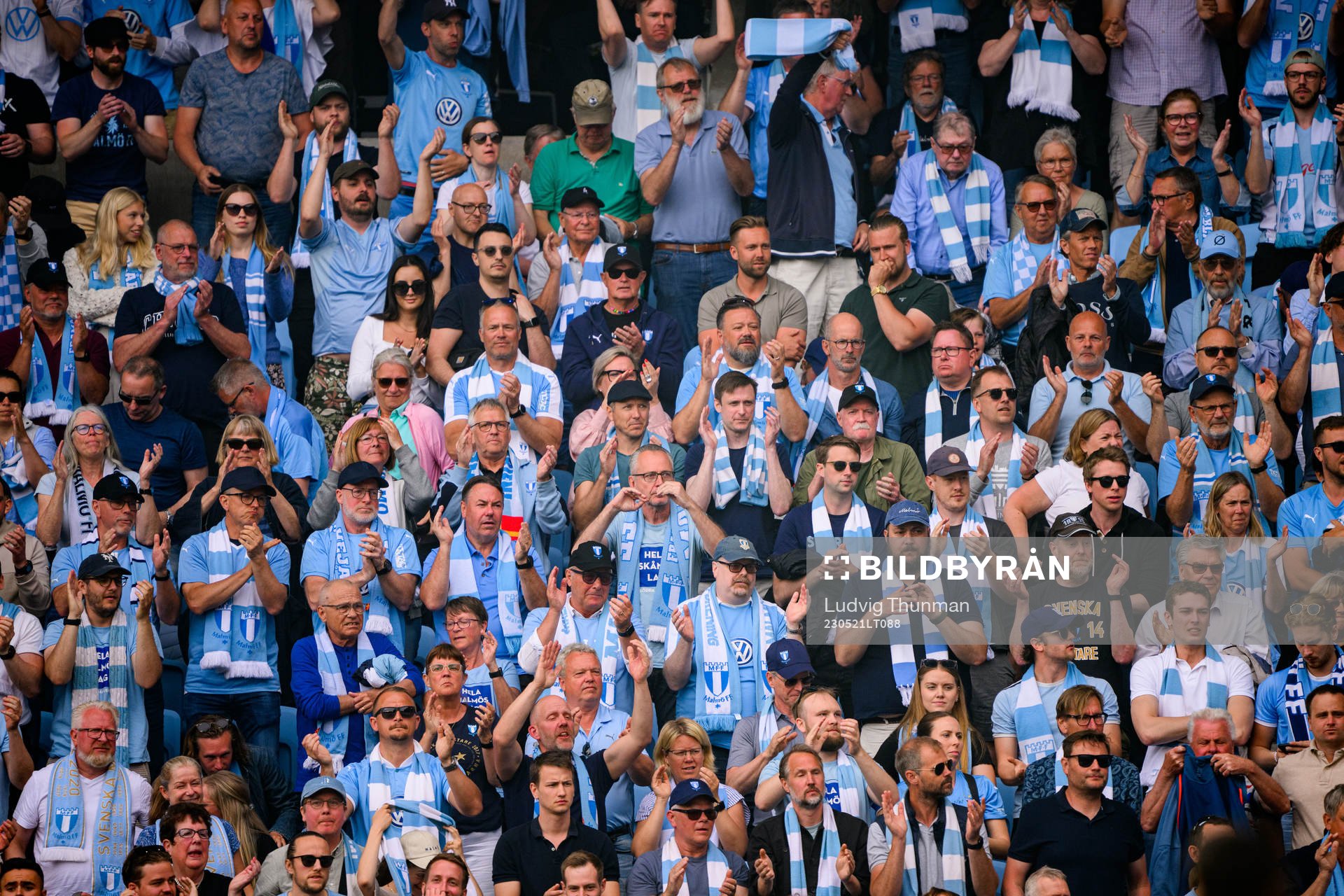 under fotbollsmatchen i Allsvenskan mellan Malmö FF och