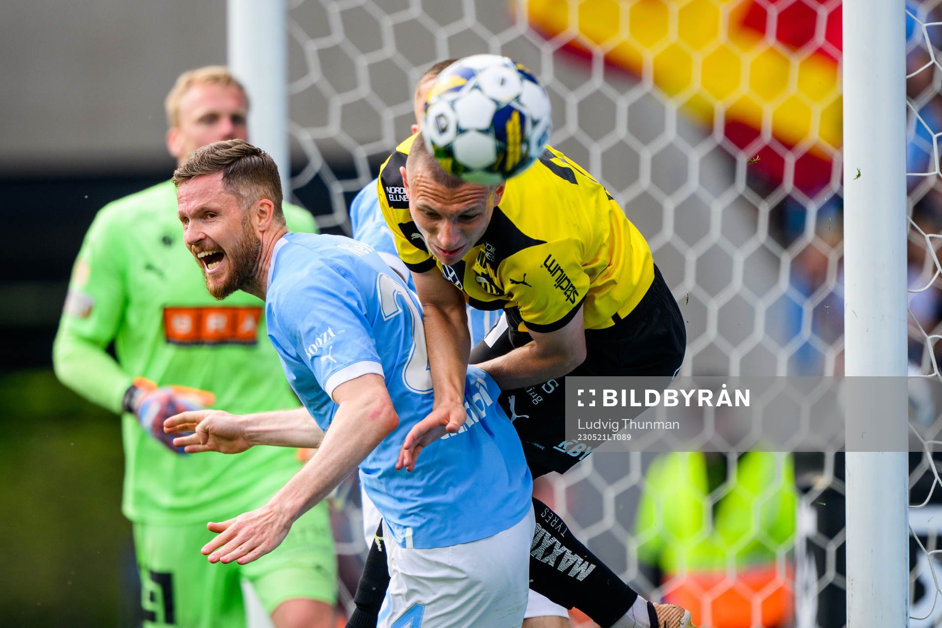 Malmö FFs Lasse Nielsen och Häckens Kristoffer Lund Hansen