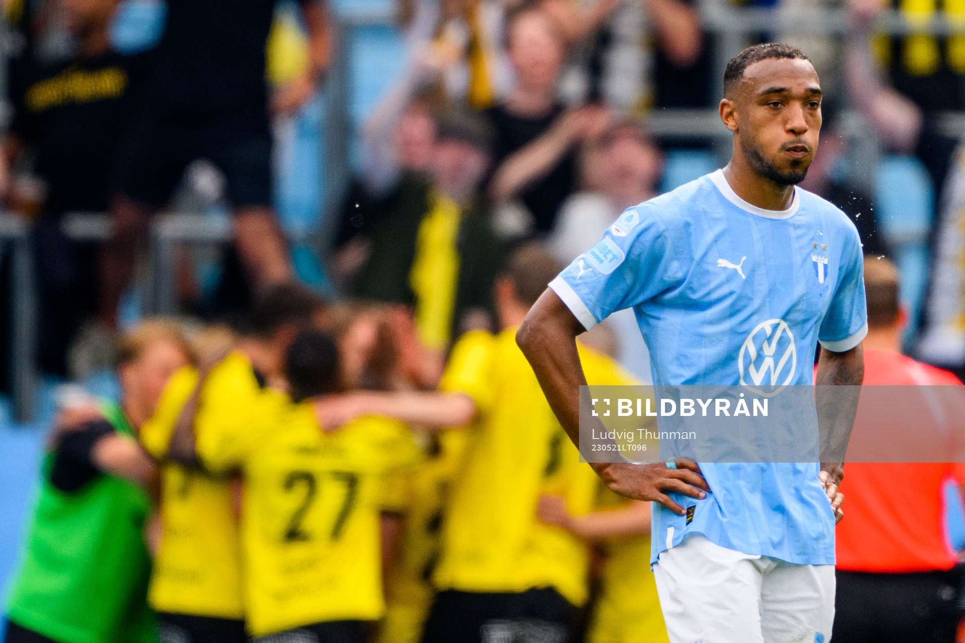 Malmö FFs Derek Cornelius deppar
